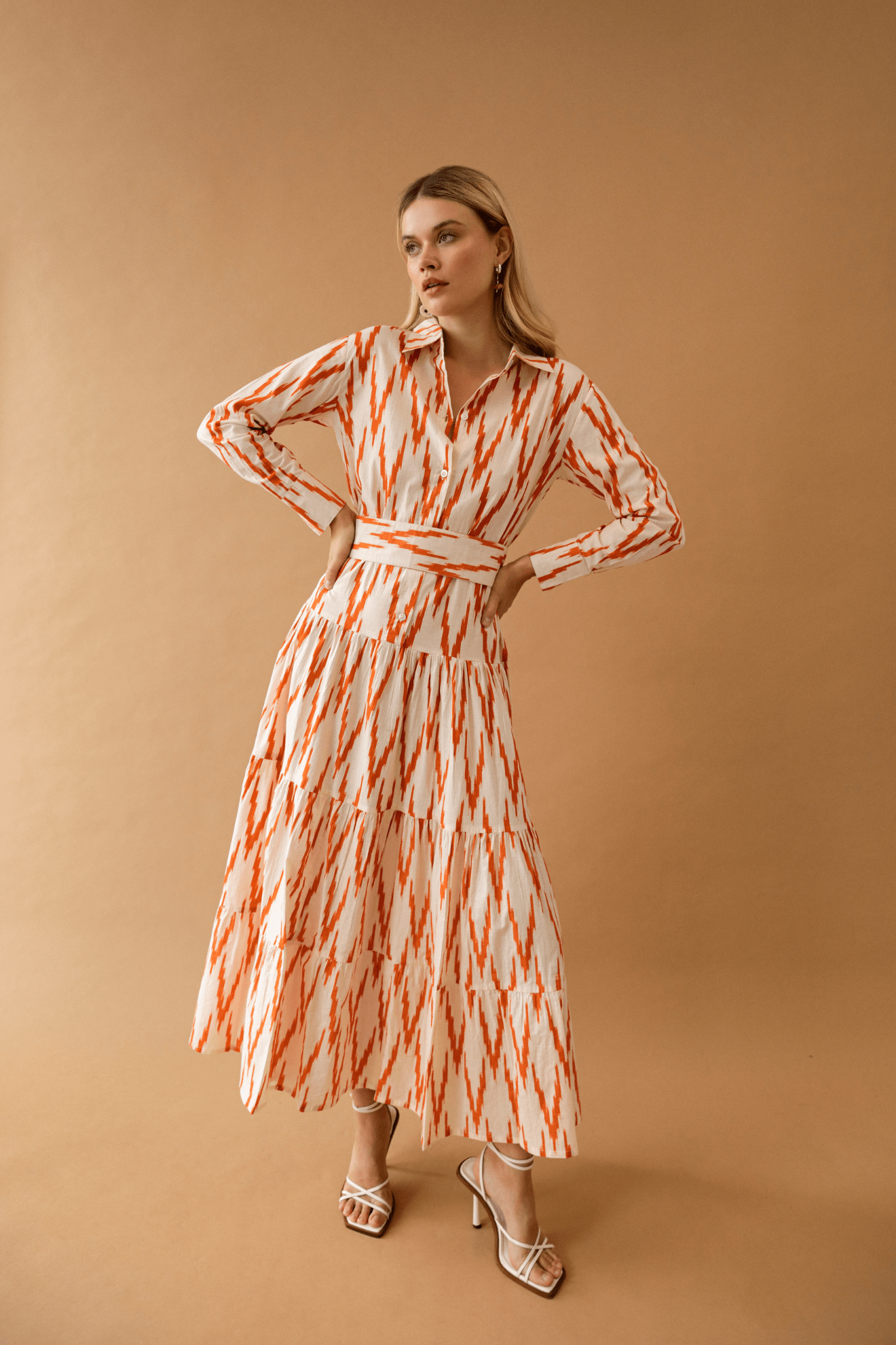 Ikat online midi dress