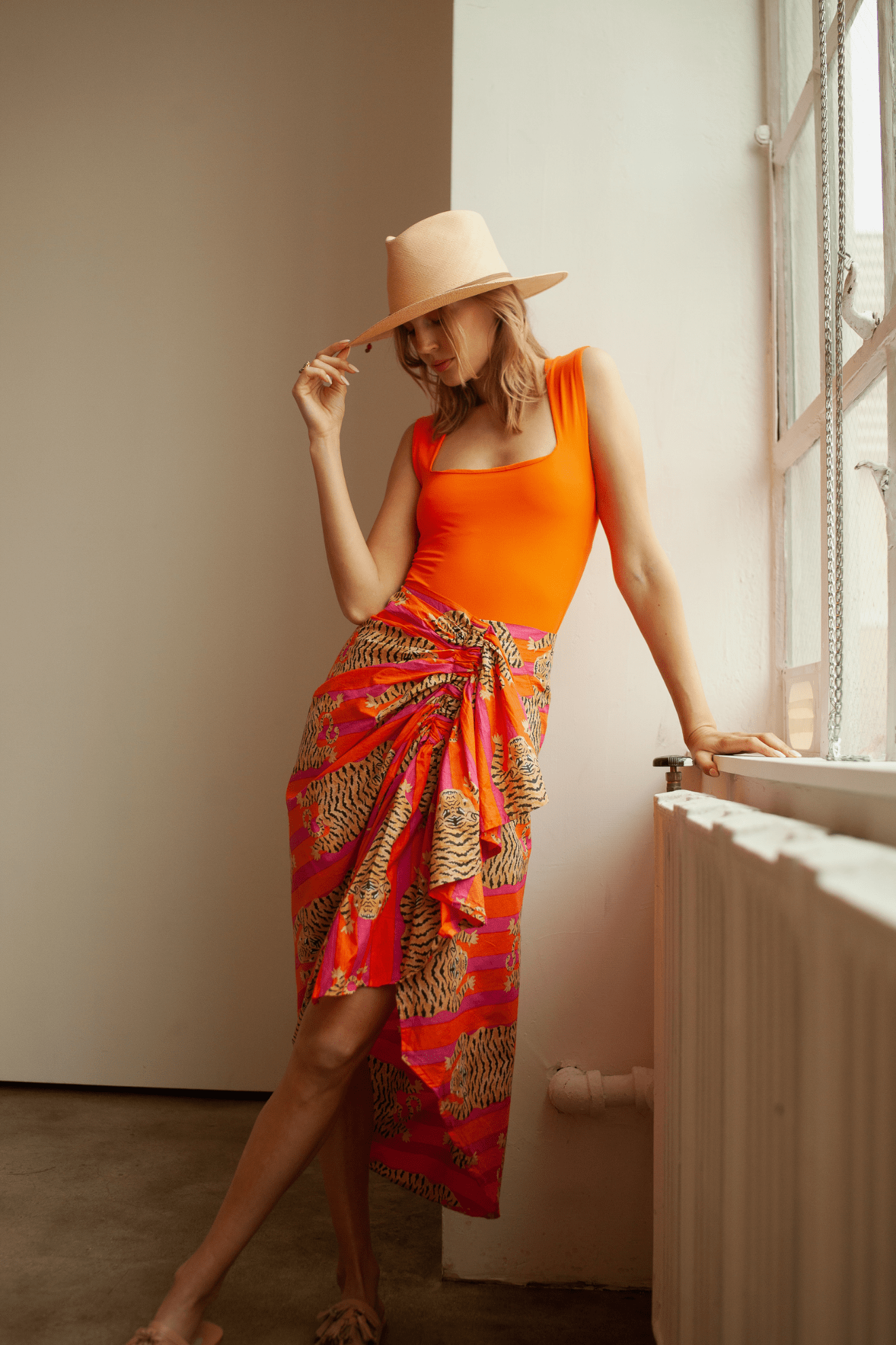 featuring a stylish accessory from Guadalupe Design.
