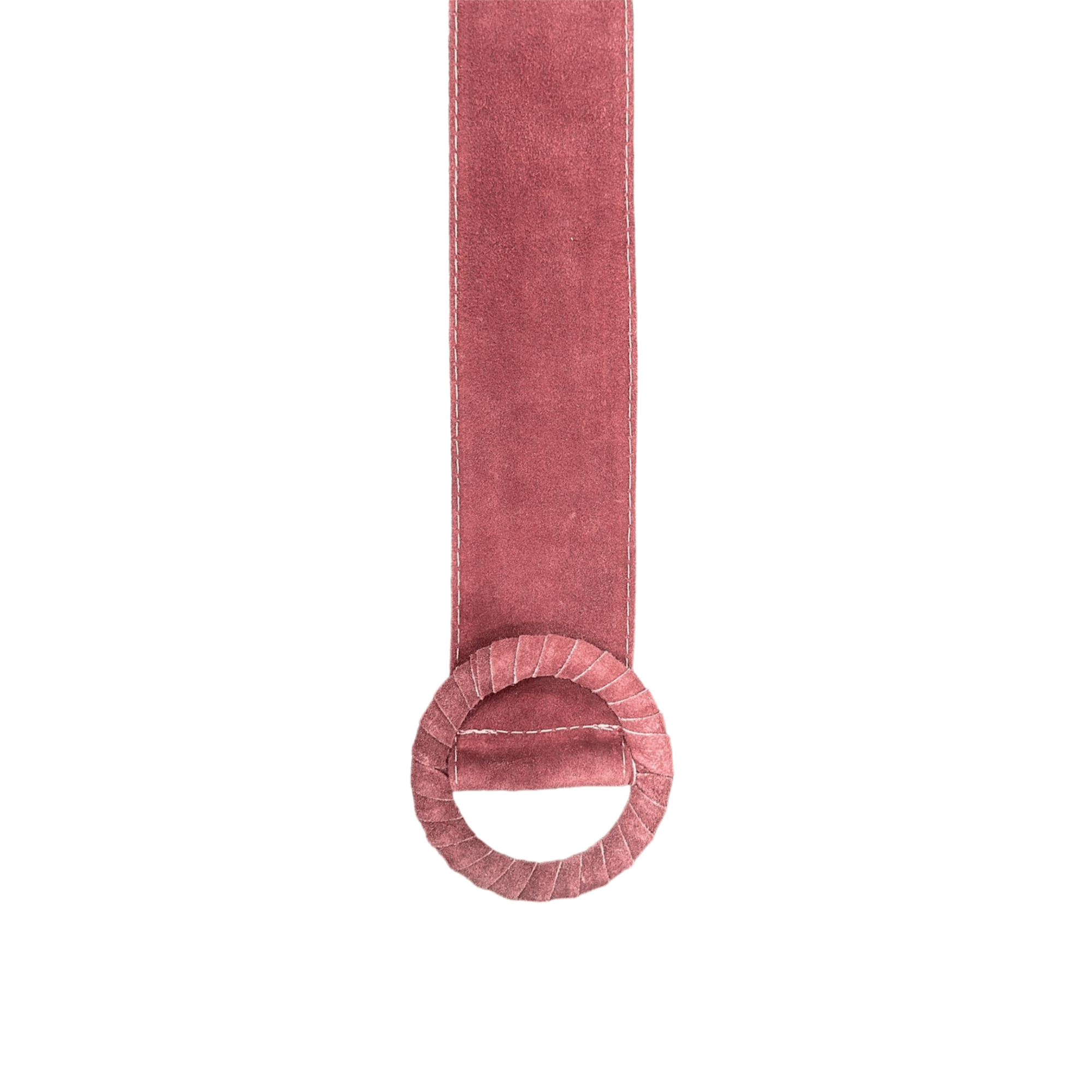 Suede Circle Buckle Belt