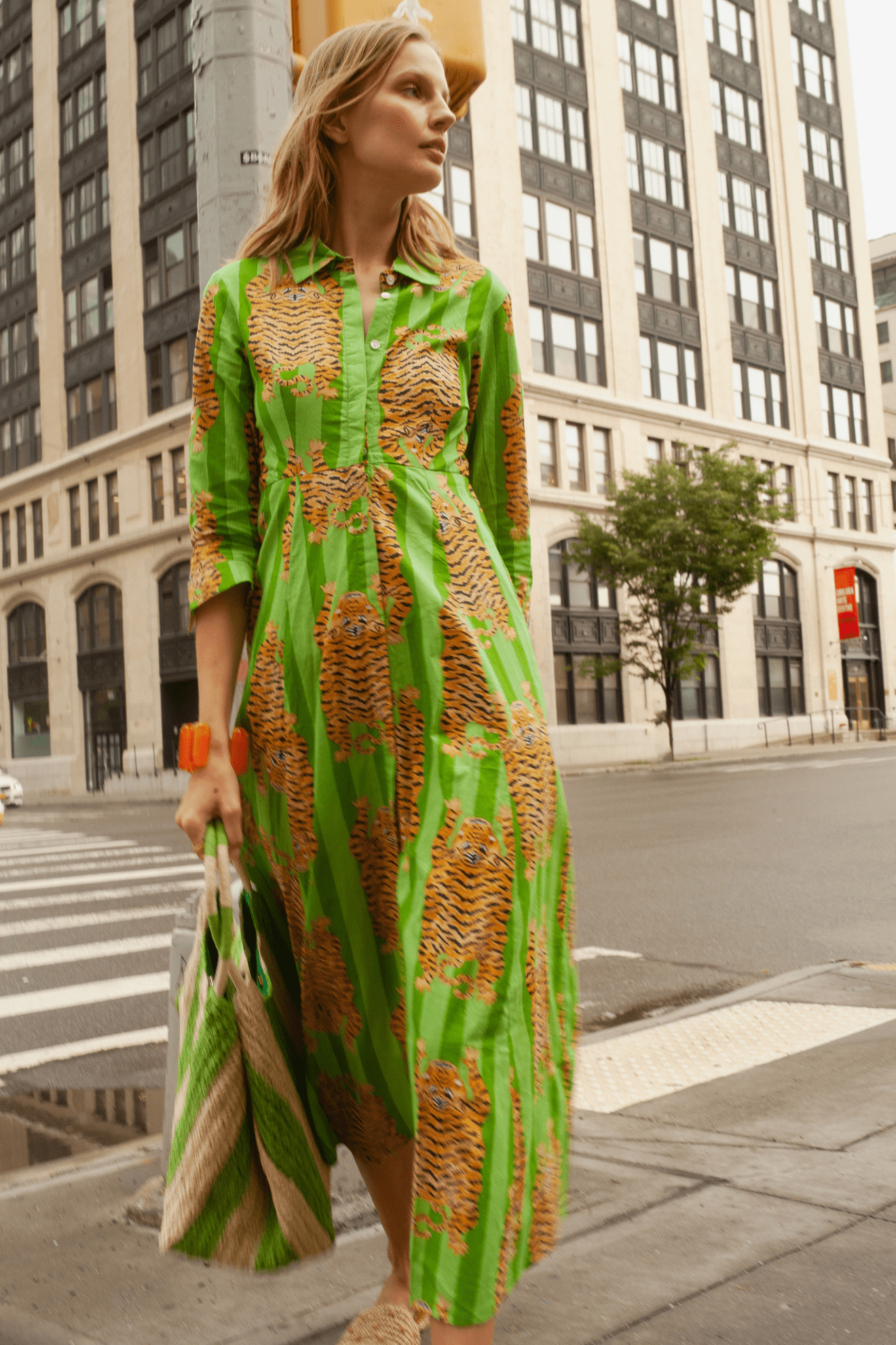 Luciana Tibet Dress Green