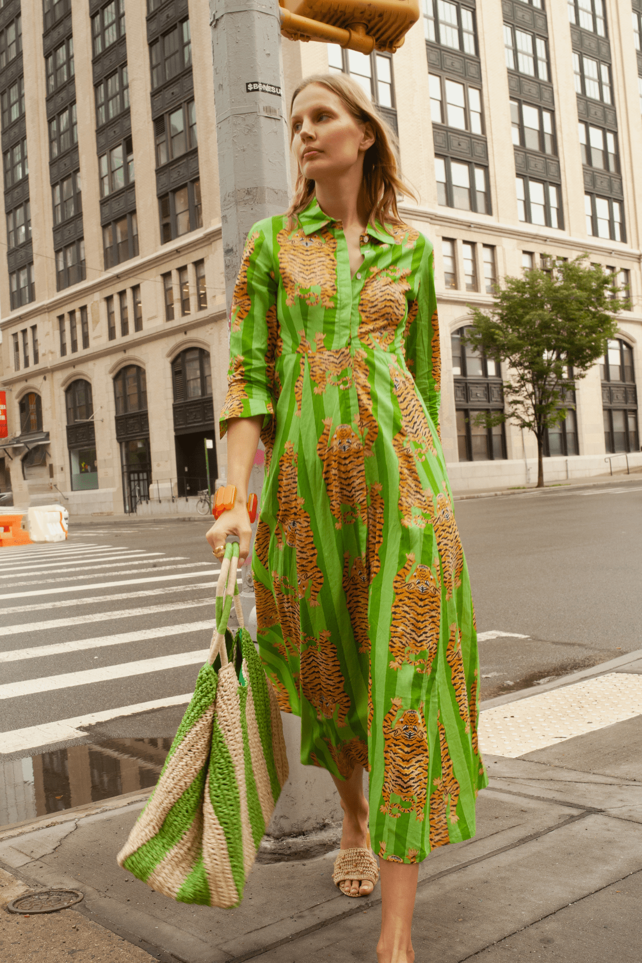 Luciana Tibet Dress Green