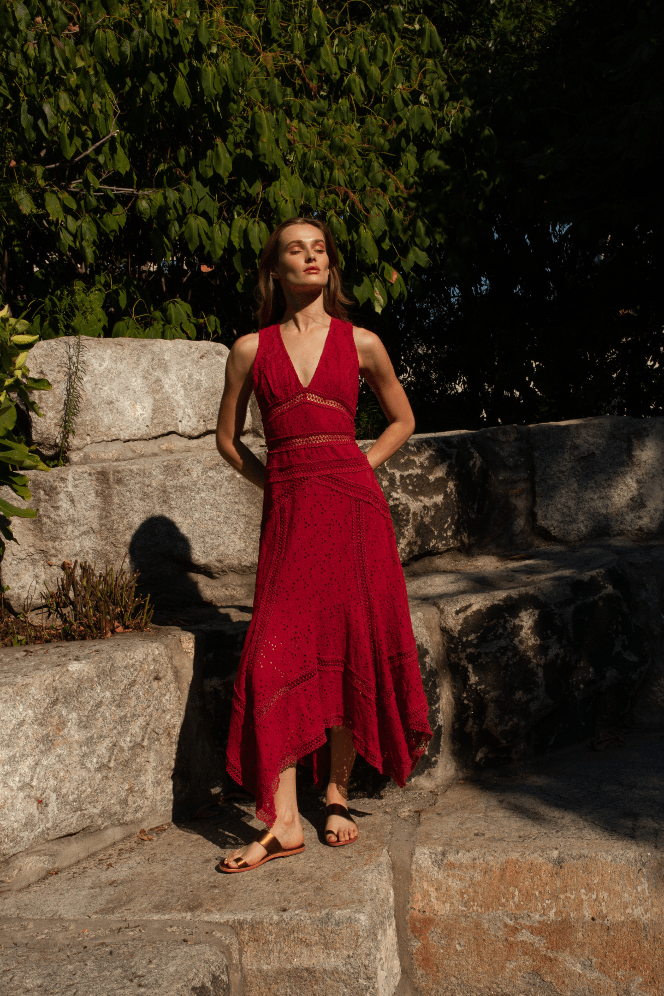 Stefania Ruby Dress