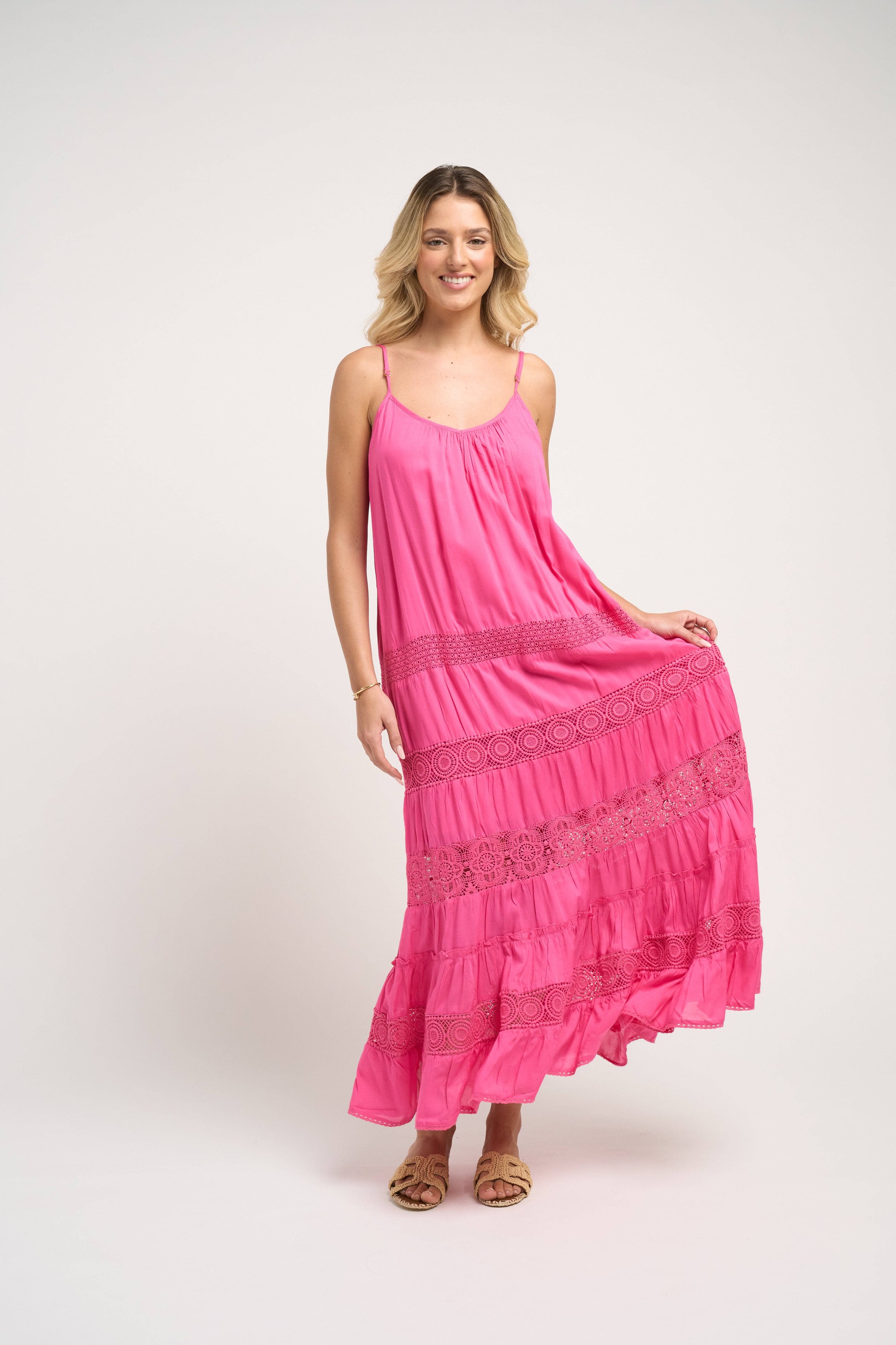 Paola Dress Fuchsia