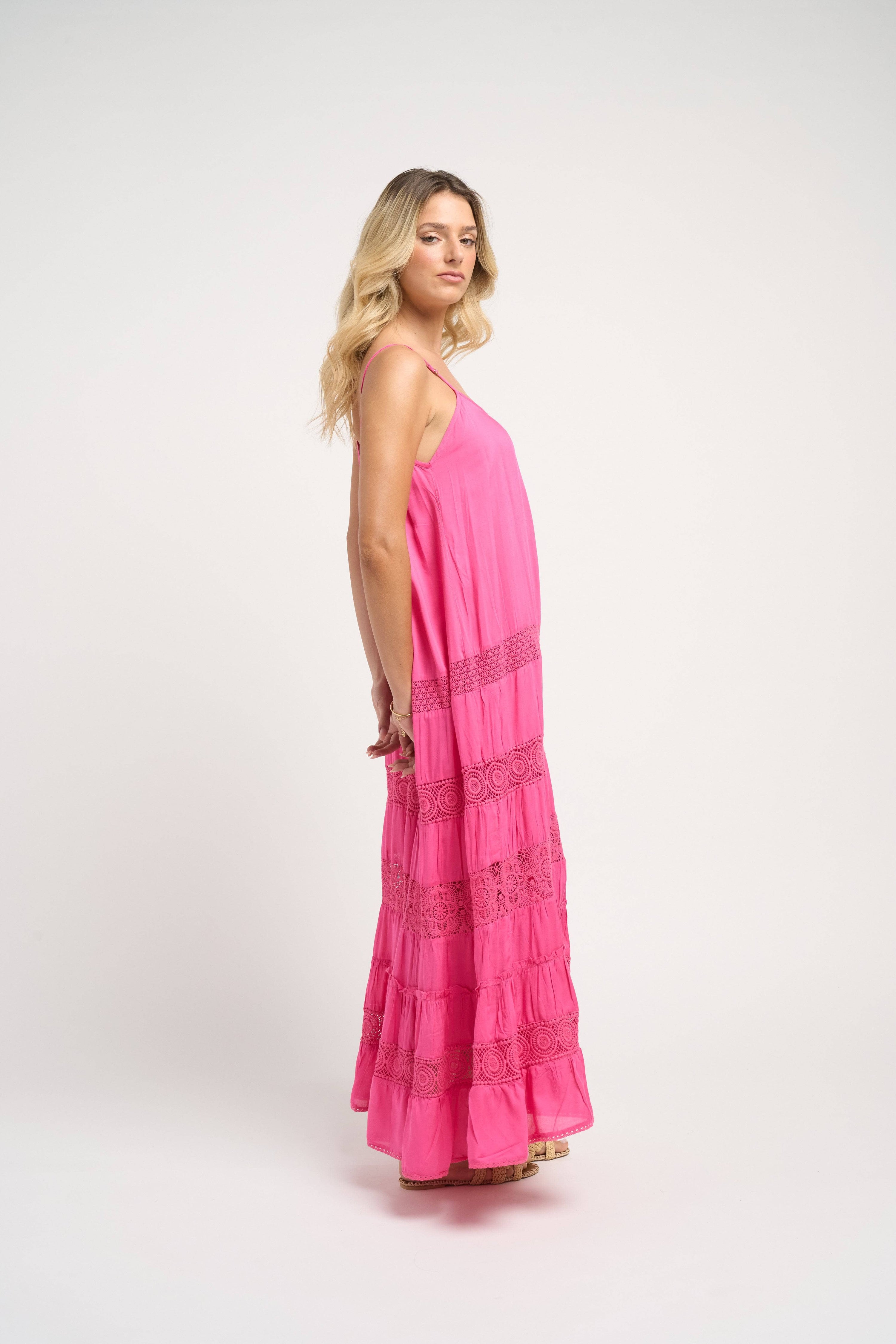 Paola Dress Fuchsia