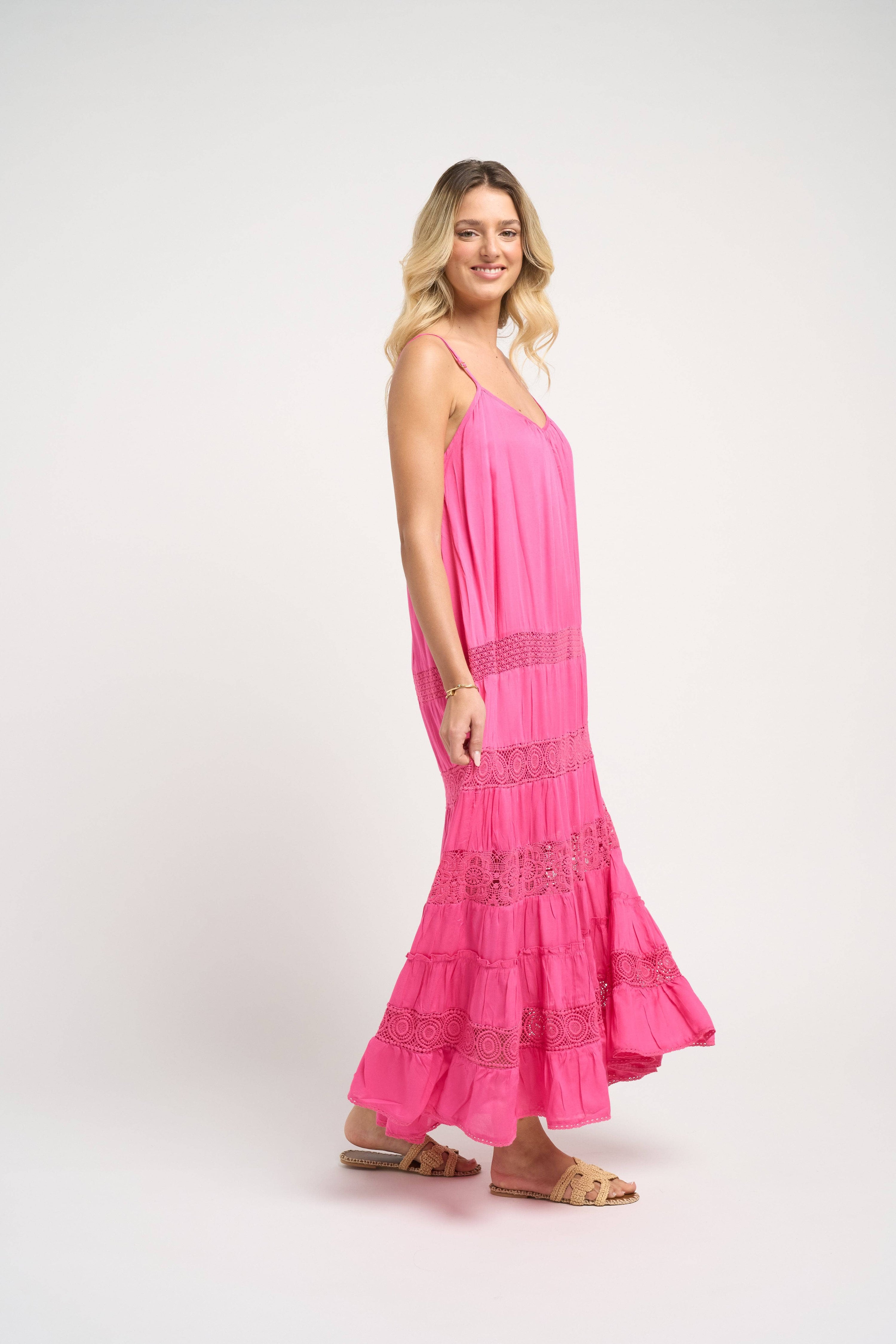 Paola Dress Fuchsia