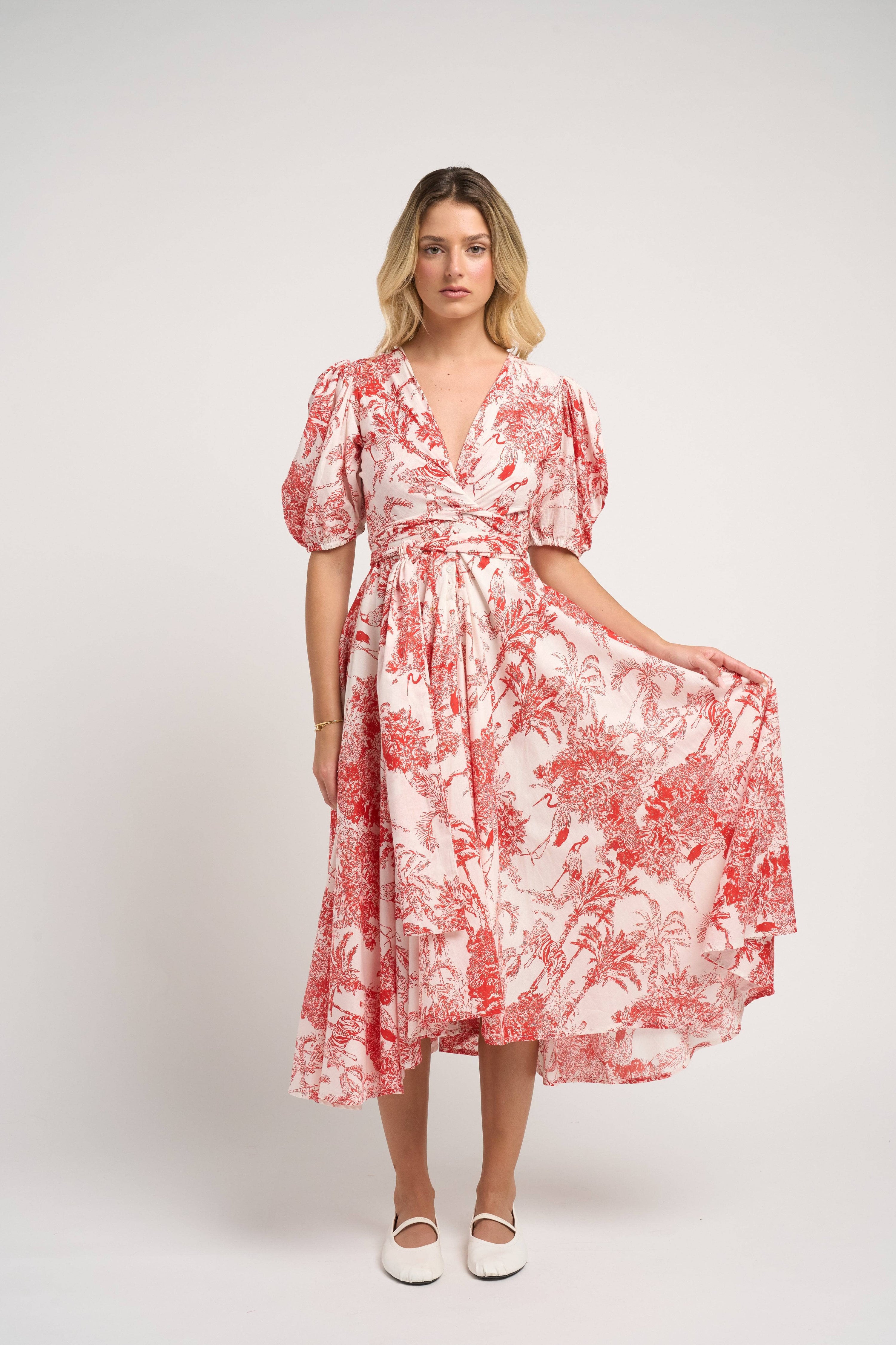 Monica Dress Red