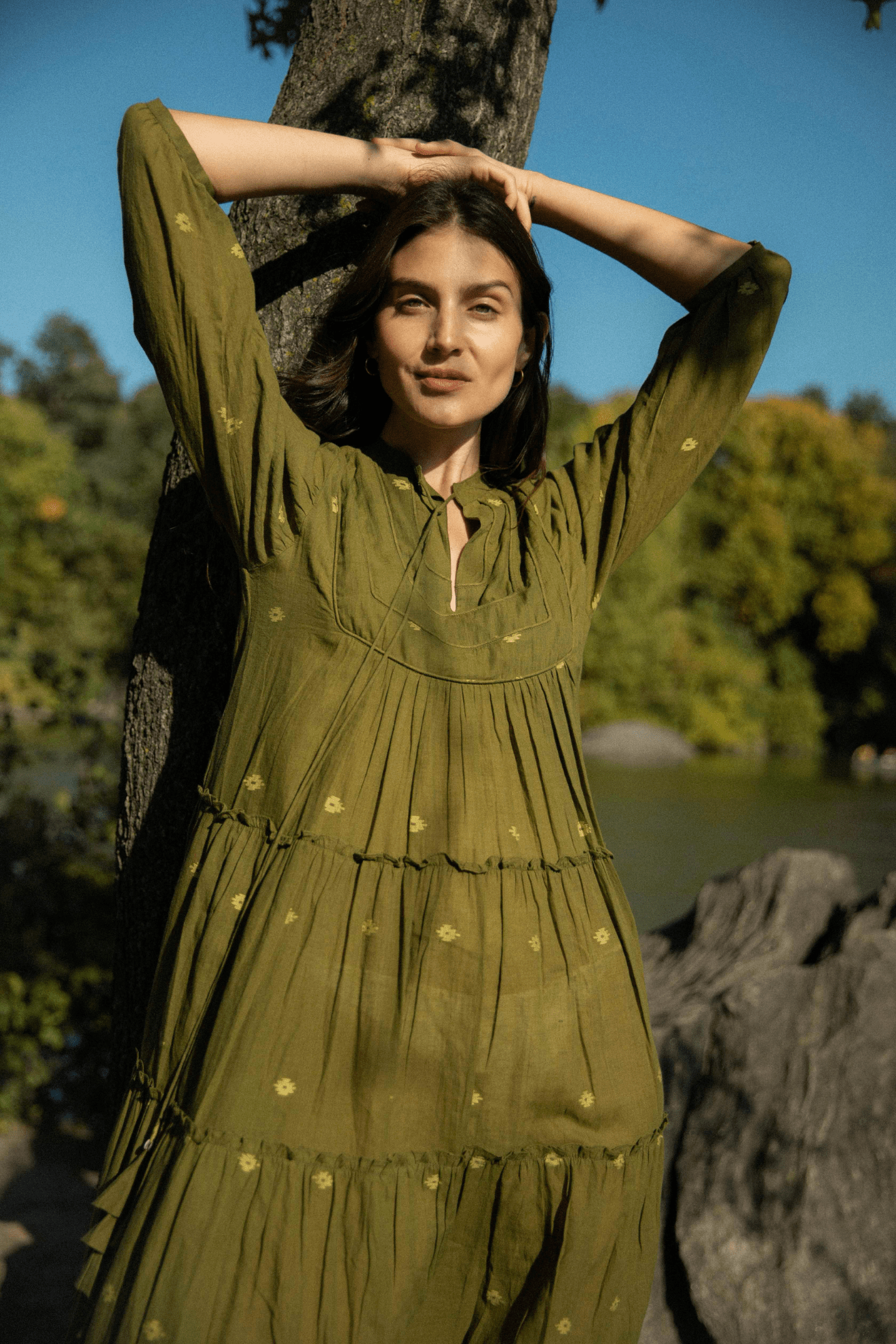 Casandra Dress Green