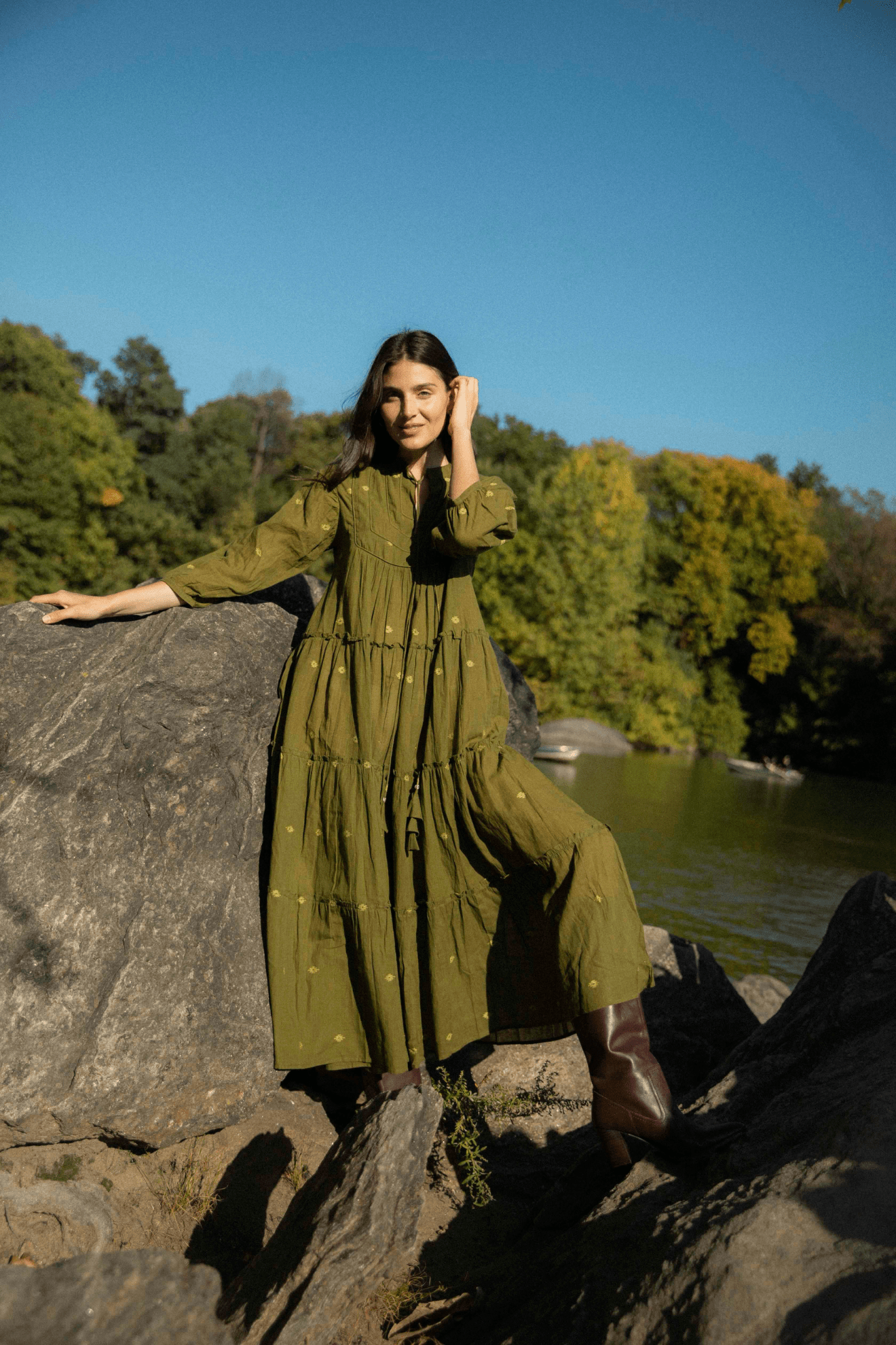 Casandra Dress Green
