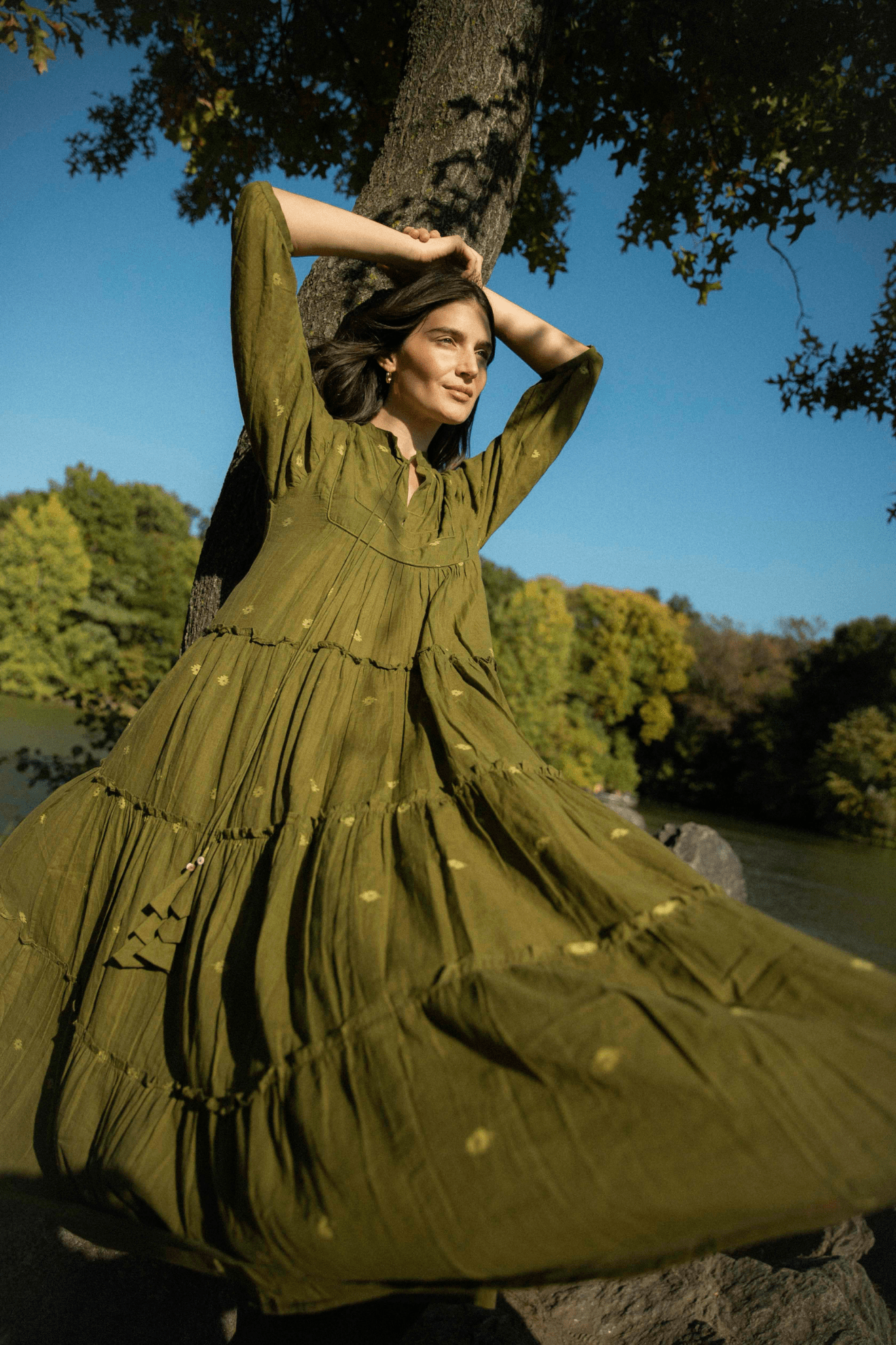 Casandra Dress Green