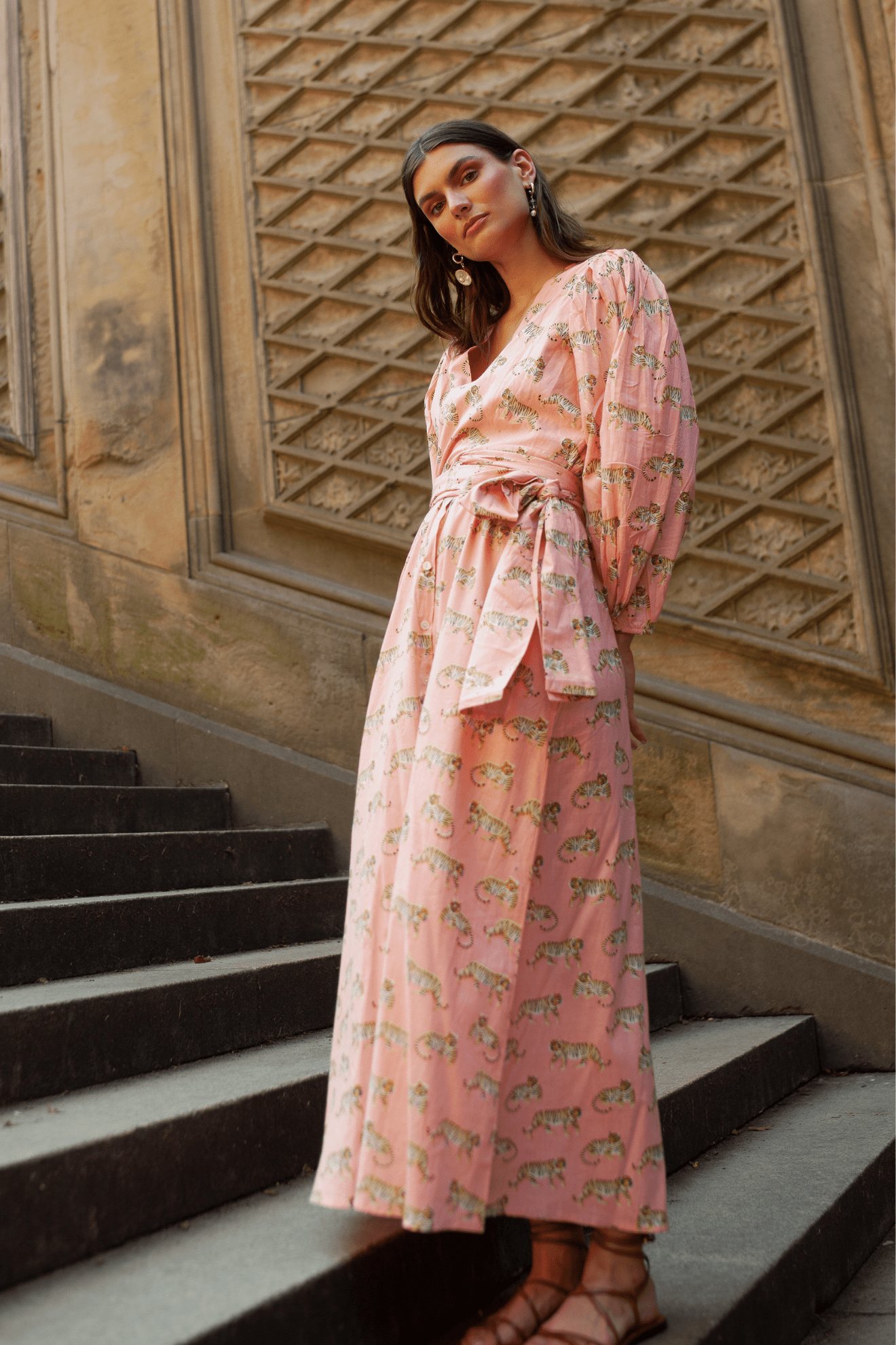 Pink clearance tiger dress