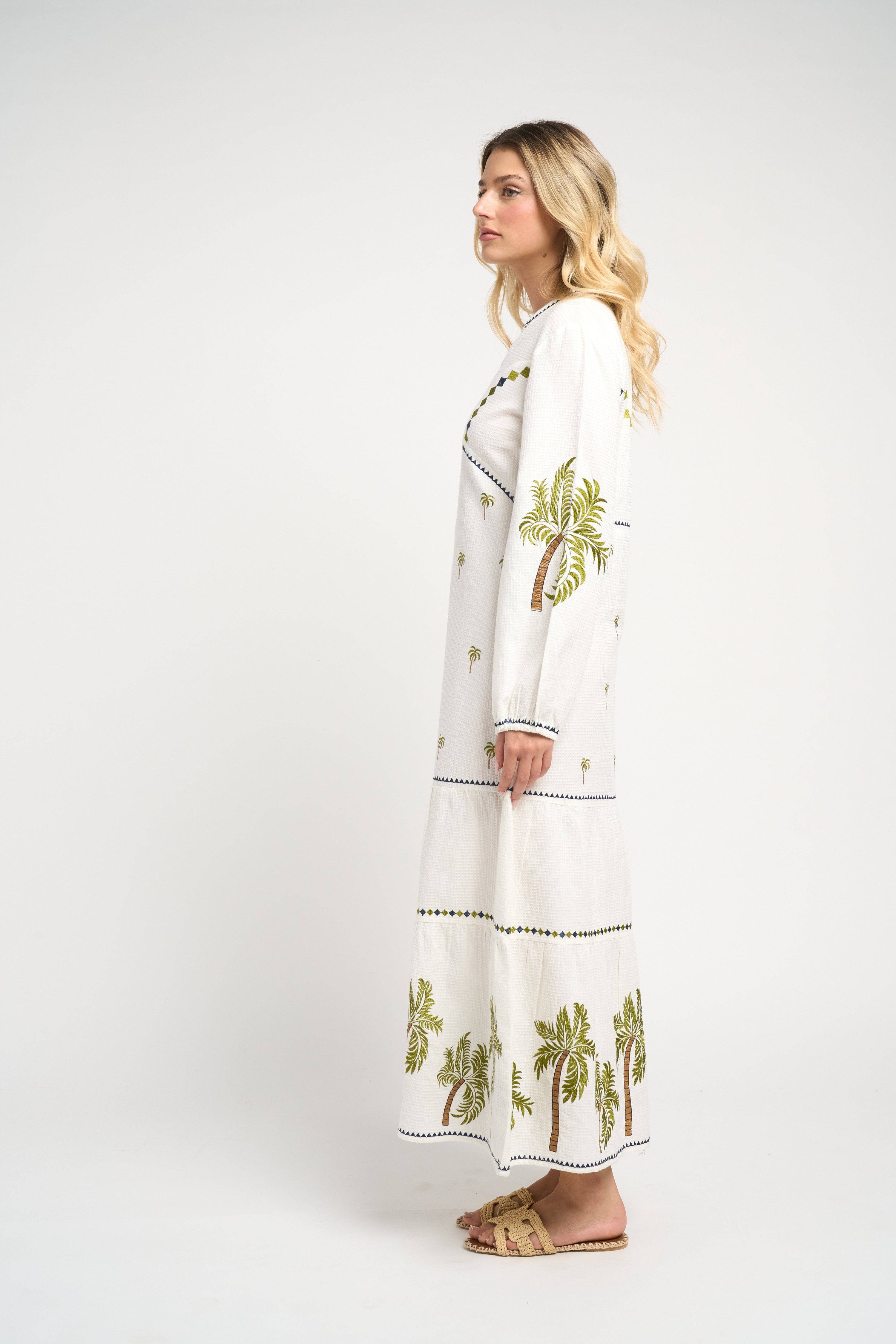 Ria Palm Dress