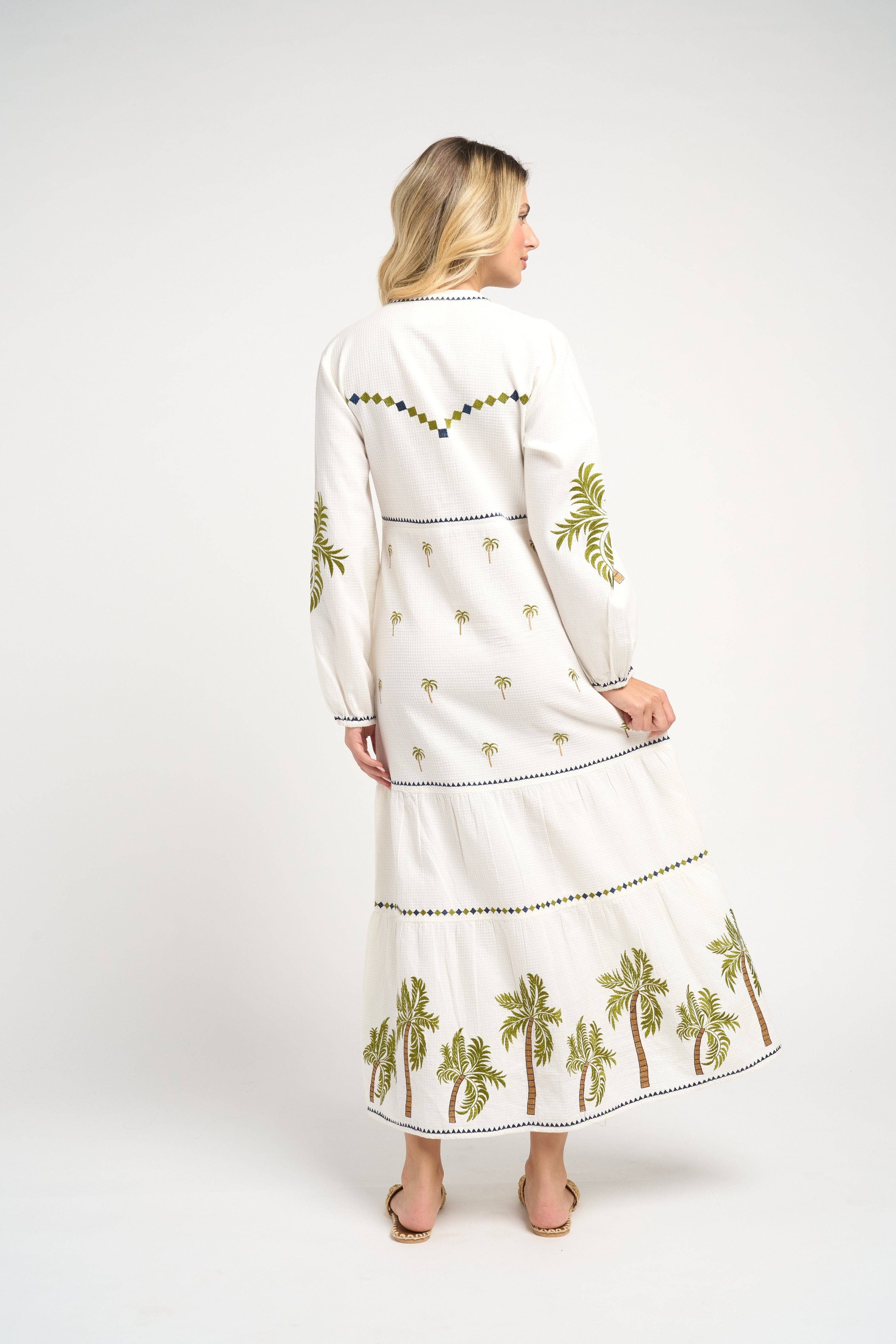 Ria Palm Dress