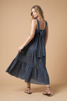 Close-up of the Isabella Denim Blue dress