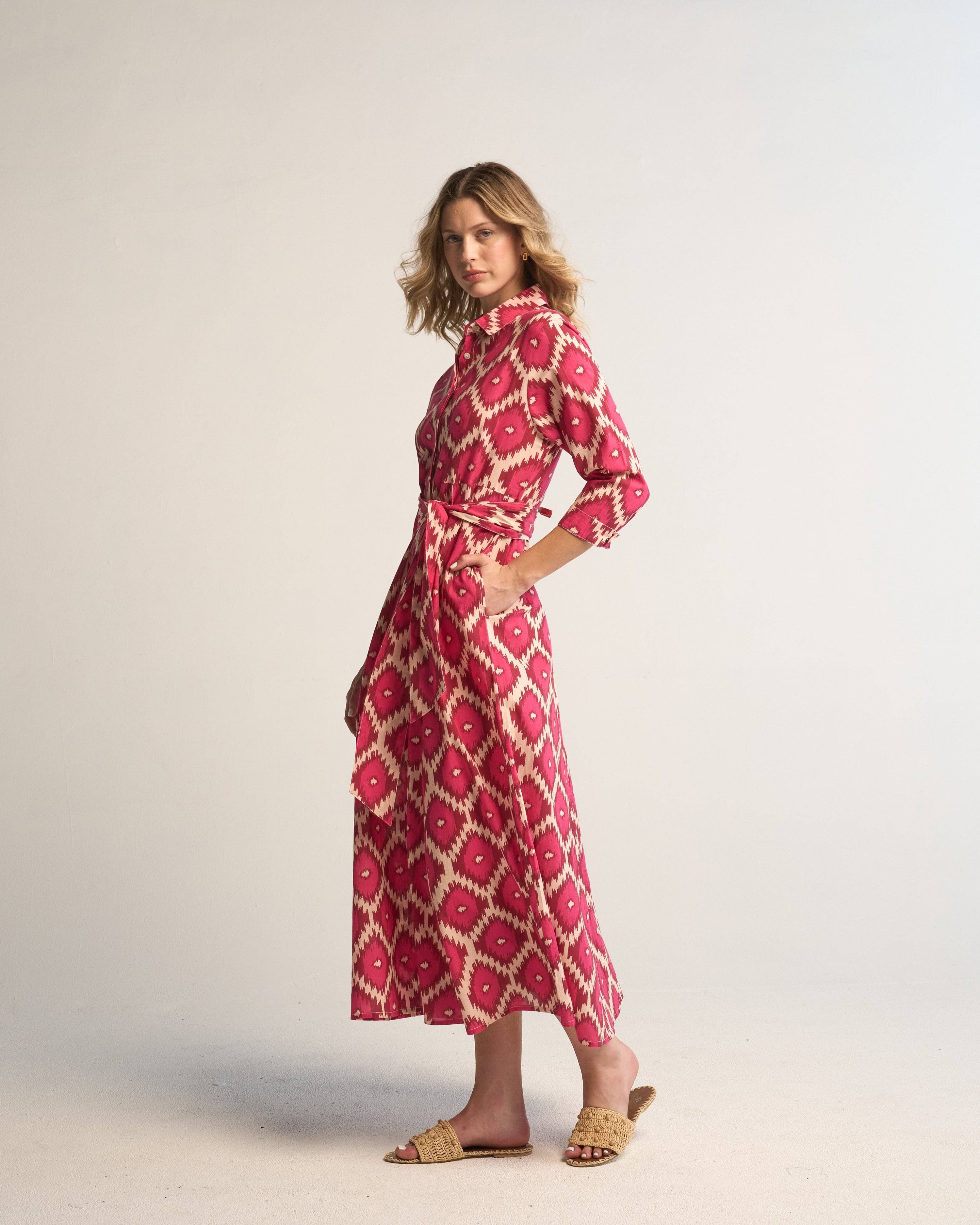 Luciana Ikat Multi Pink