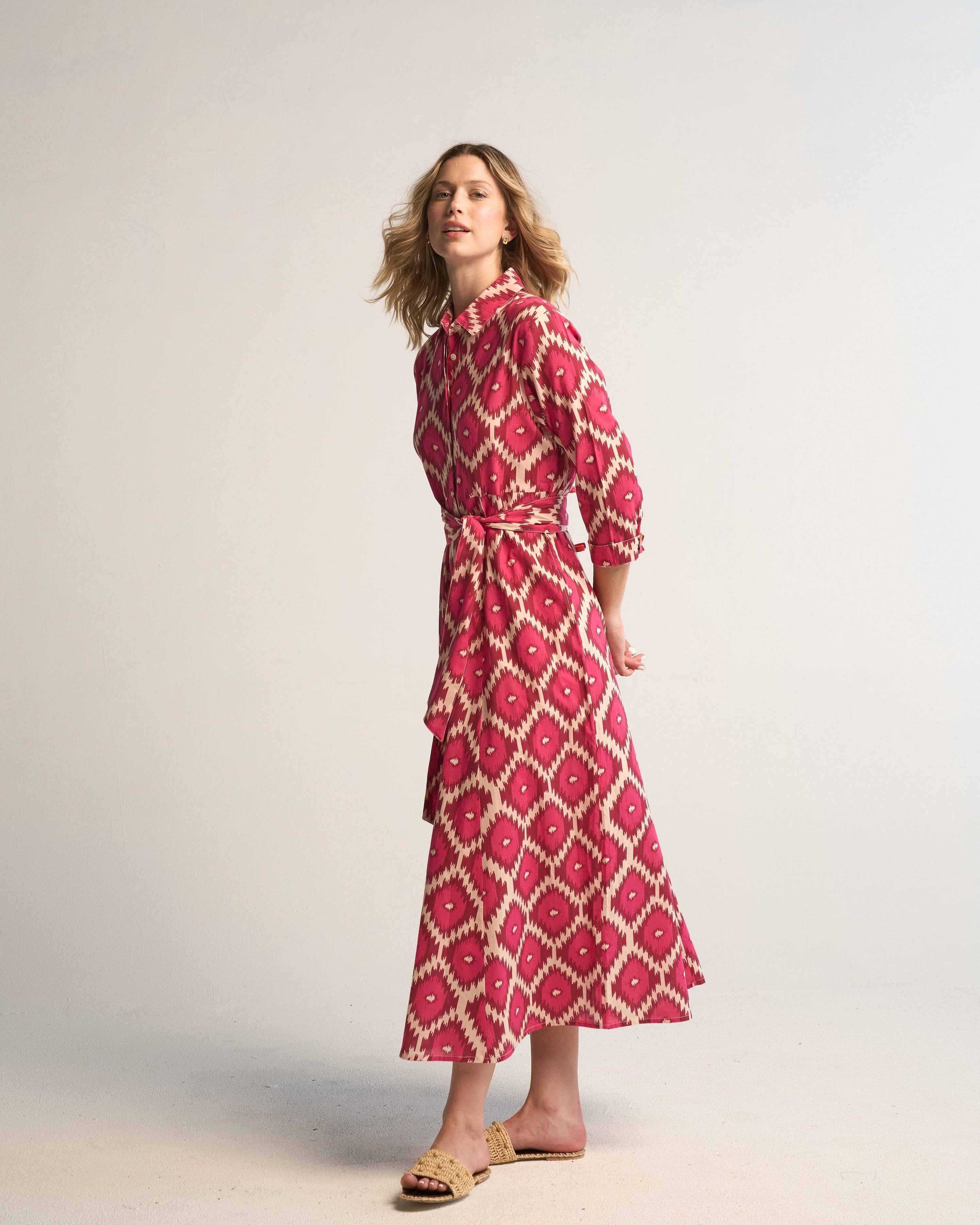 Luciana Ikat Multi Pink