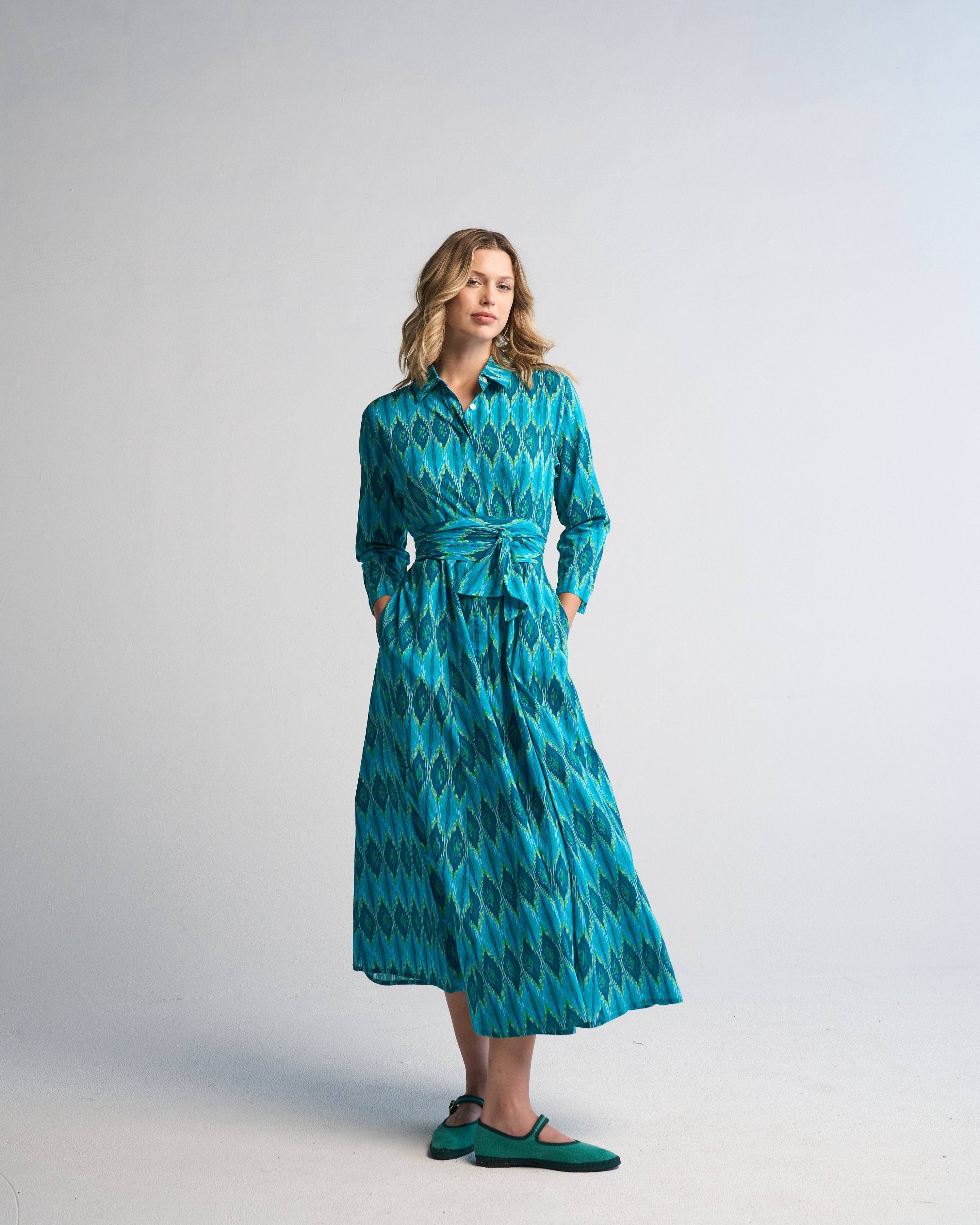 Luciana Ikat Multi Aqua