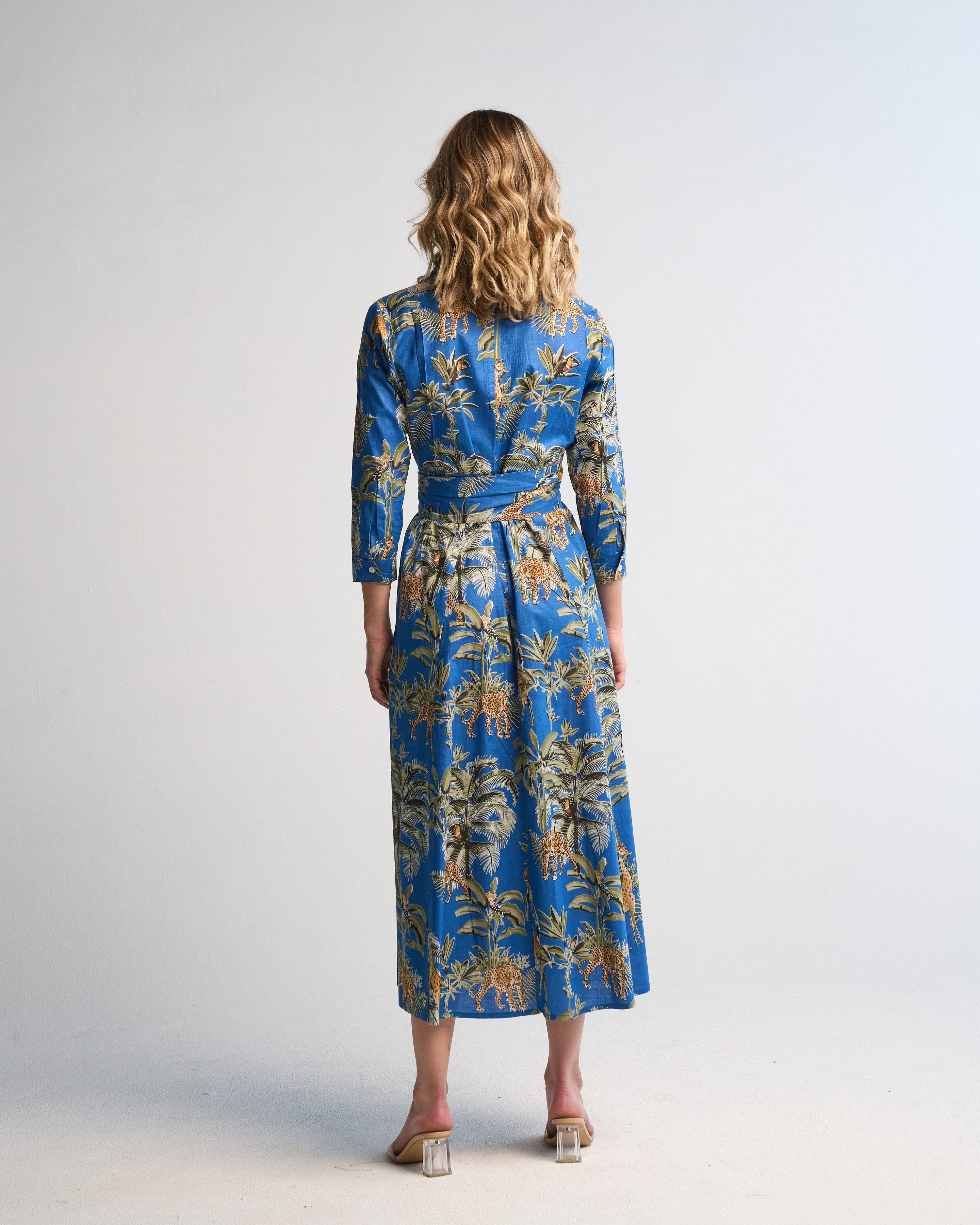 Luciana Jungle Dress Blue