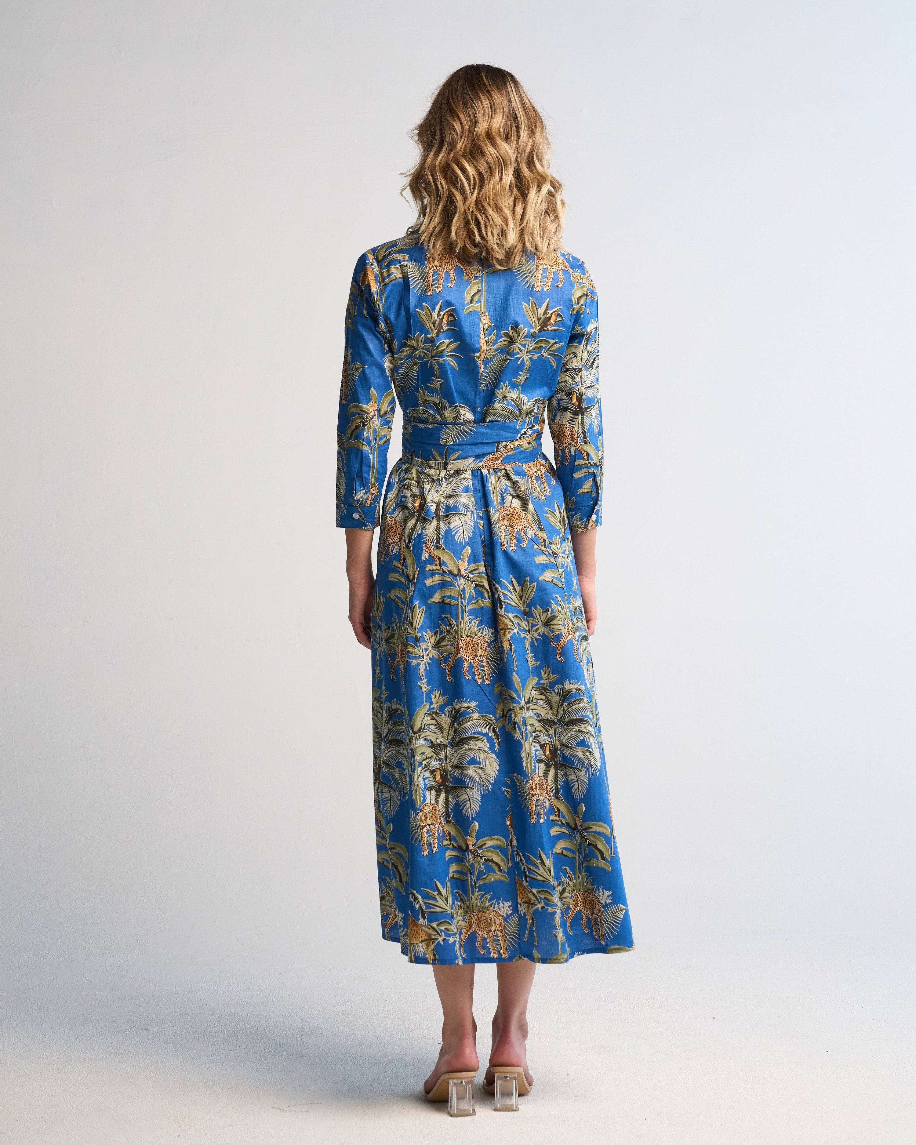 Luciana Jungle Dress Blue