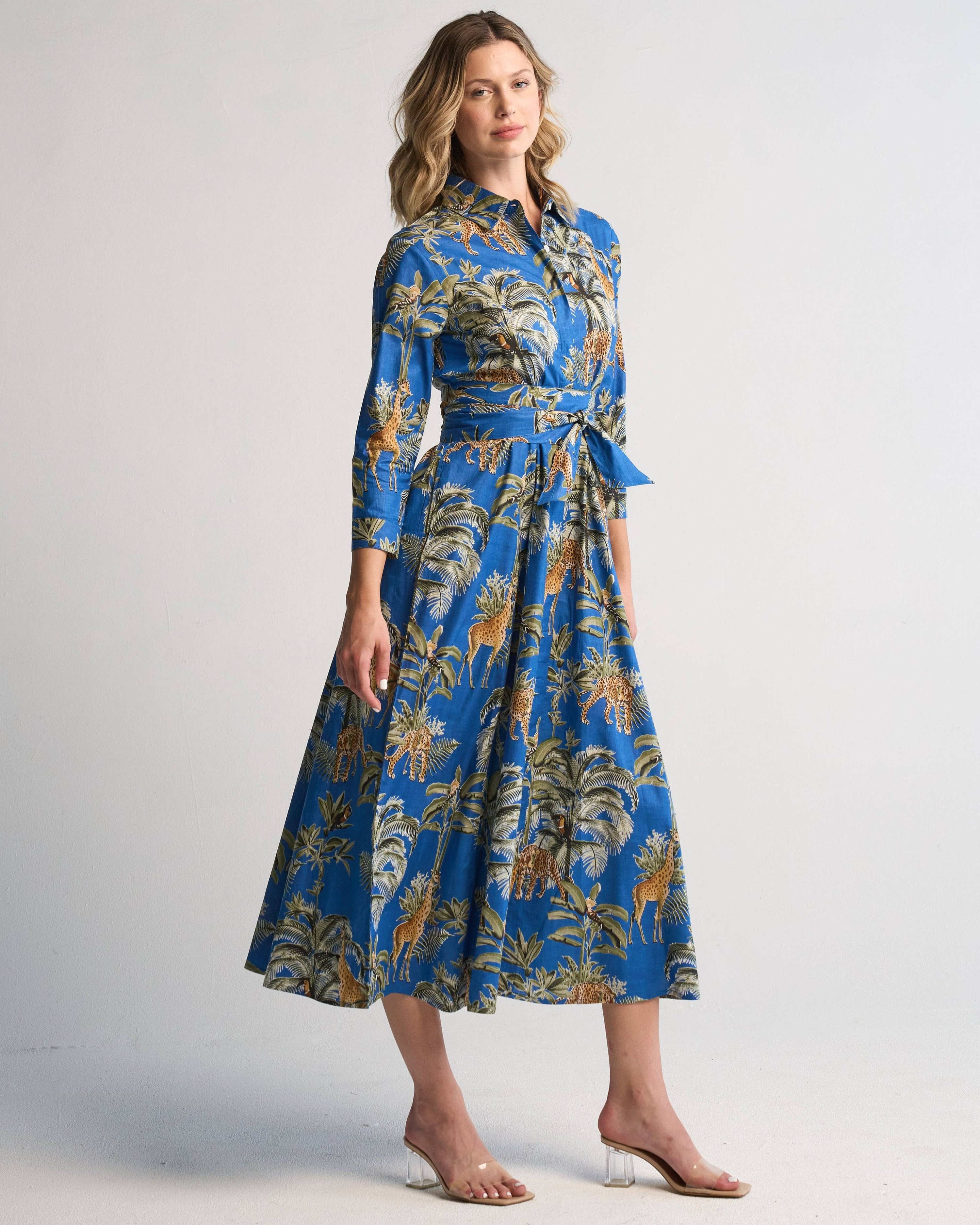 Luciana Jungle Dress Blue