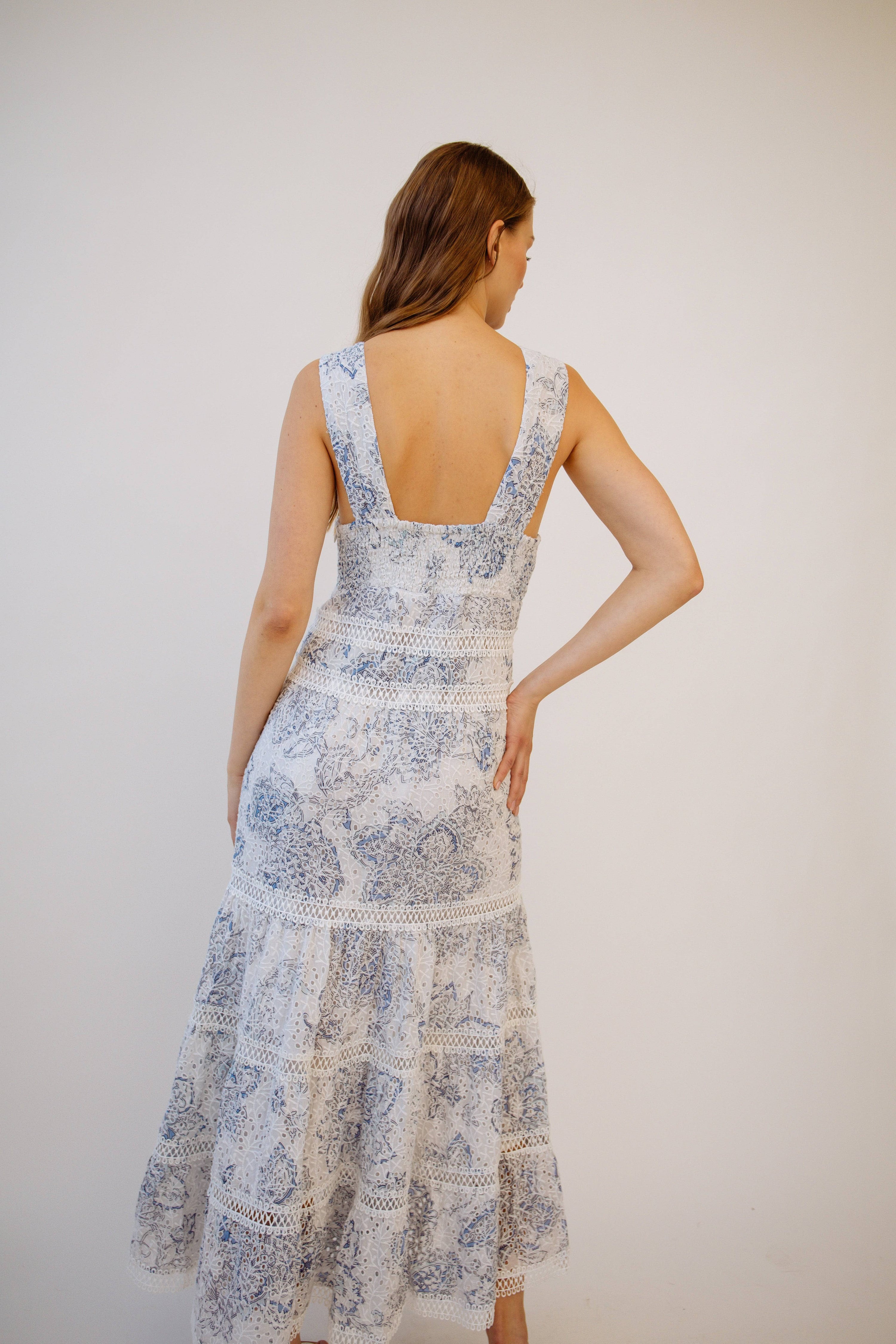 Naina Long Dress Blue