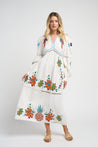 Close-up of the Sofia Parrot Dress