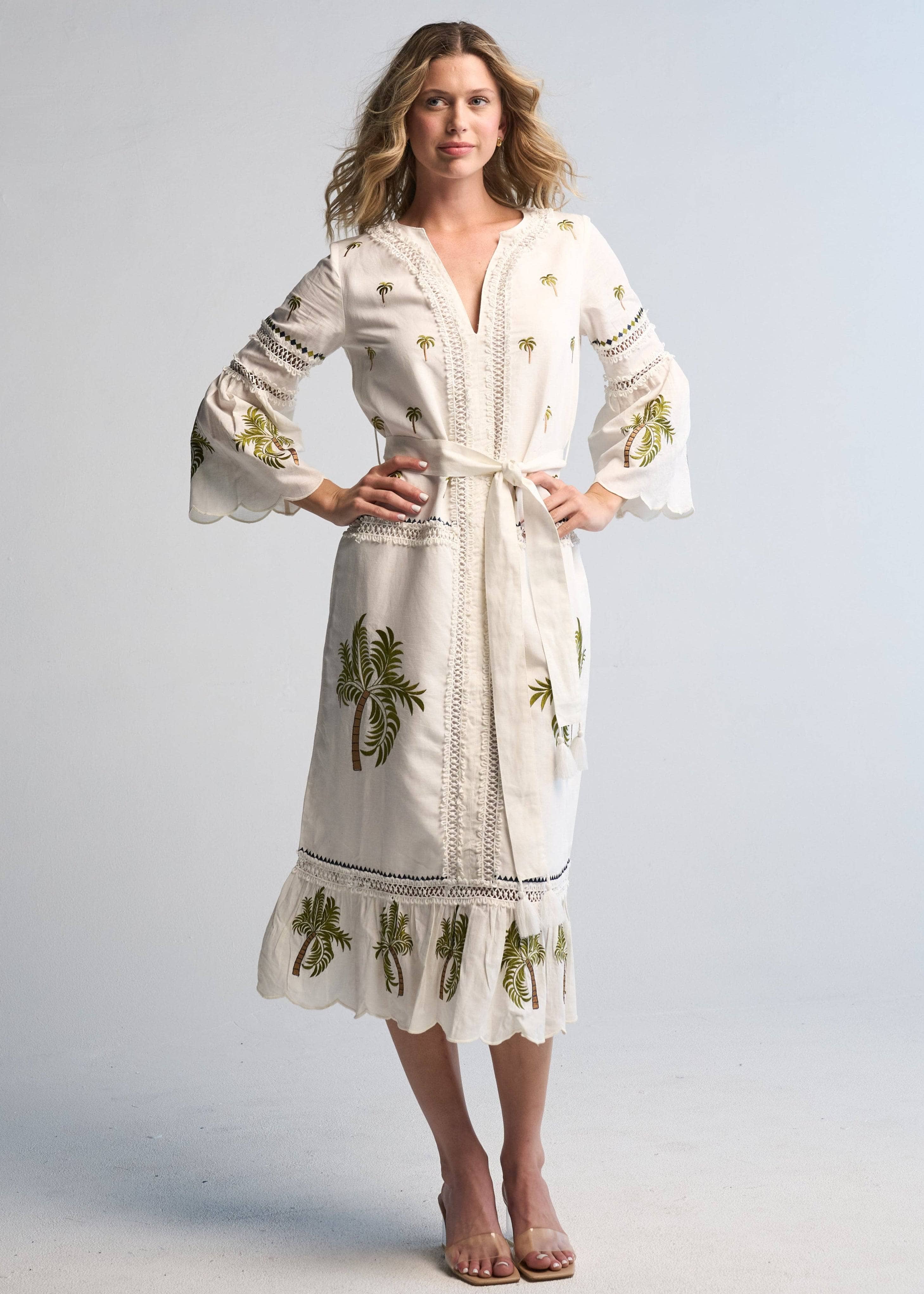 Tania Palm Dress