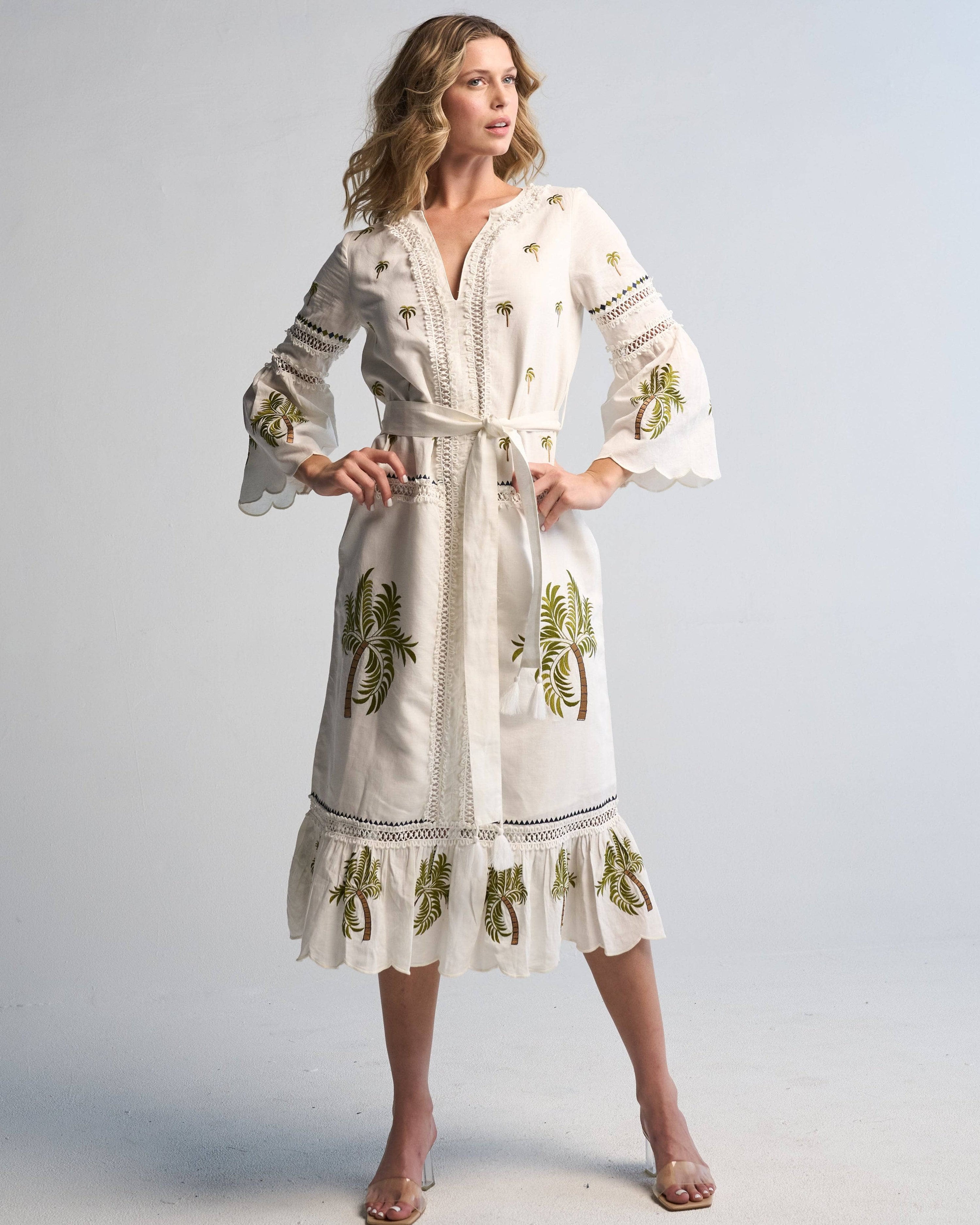 Tania Palm Dress