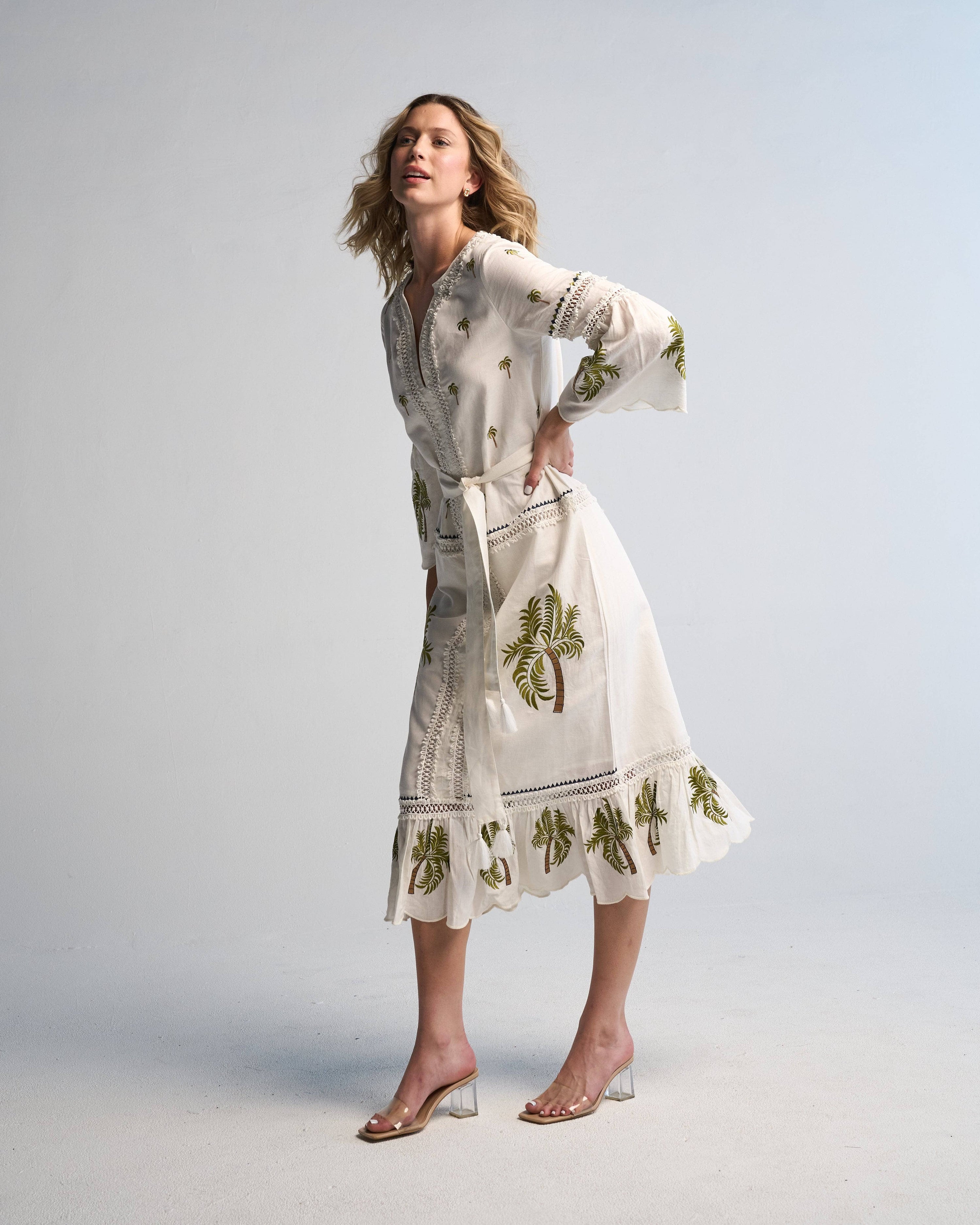 Tania Palm Dress