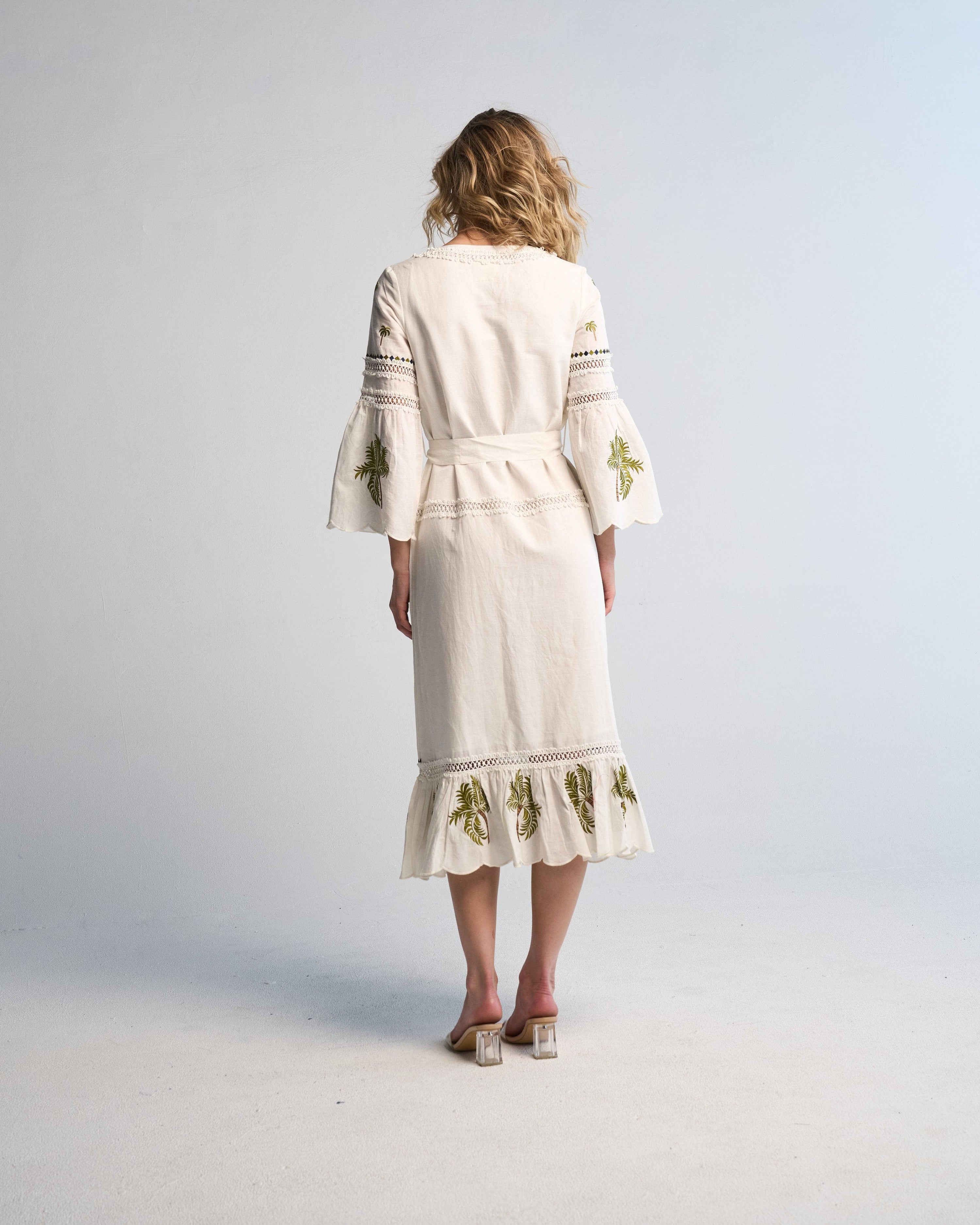 Tania Palm Dress