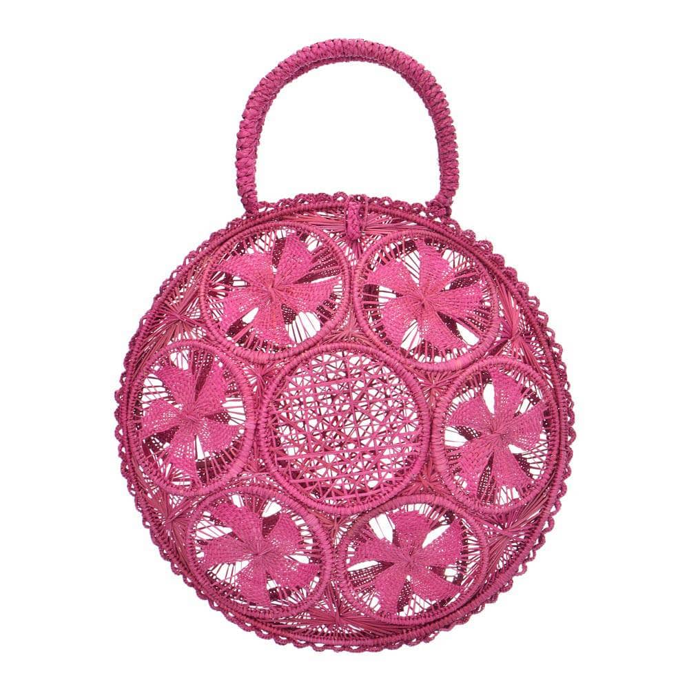 Galapagos Round Basket - Fuscia