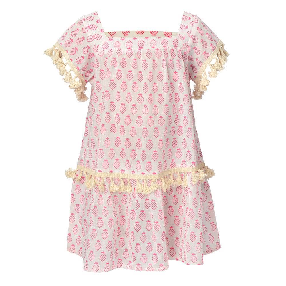 Phoebe Pineapple Dress - Pink