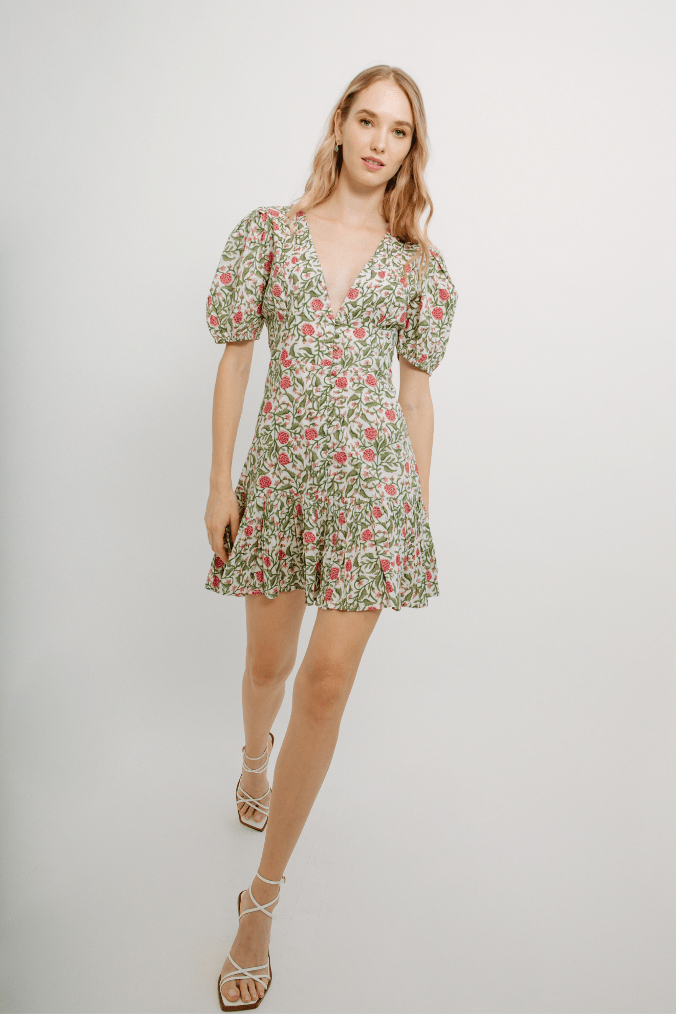 Flower Short Dress