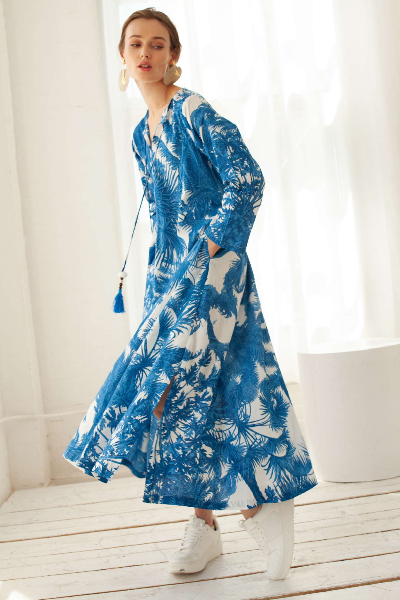 Tunic Leaf Royal Blue