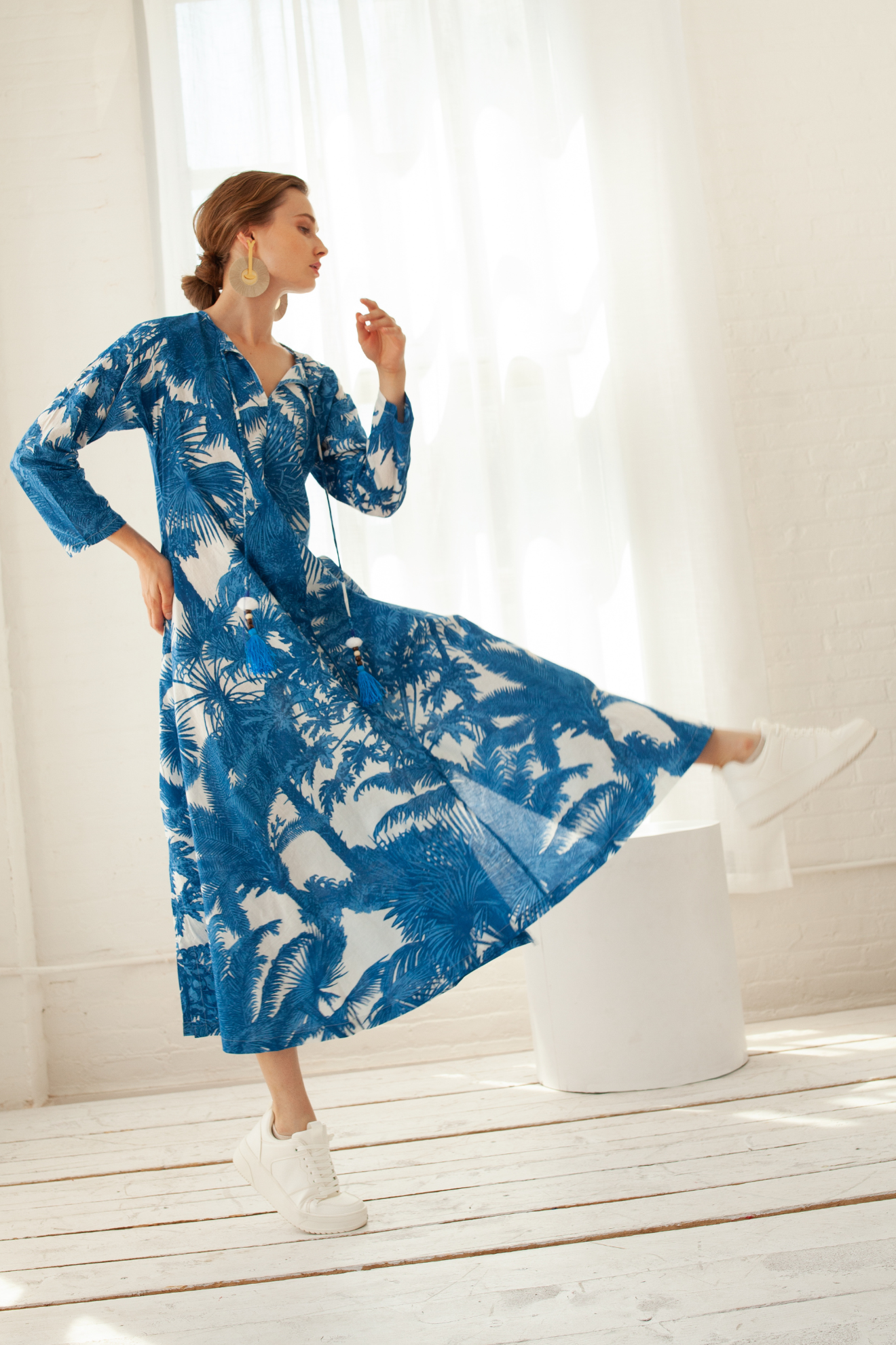 Tunic Leaf Royal Blue
