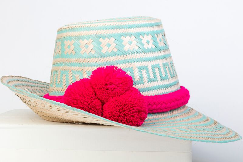 GUADALUPE FRINGE HAT + RED POM POM – Guadalupe Design