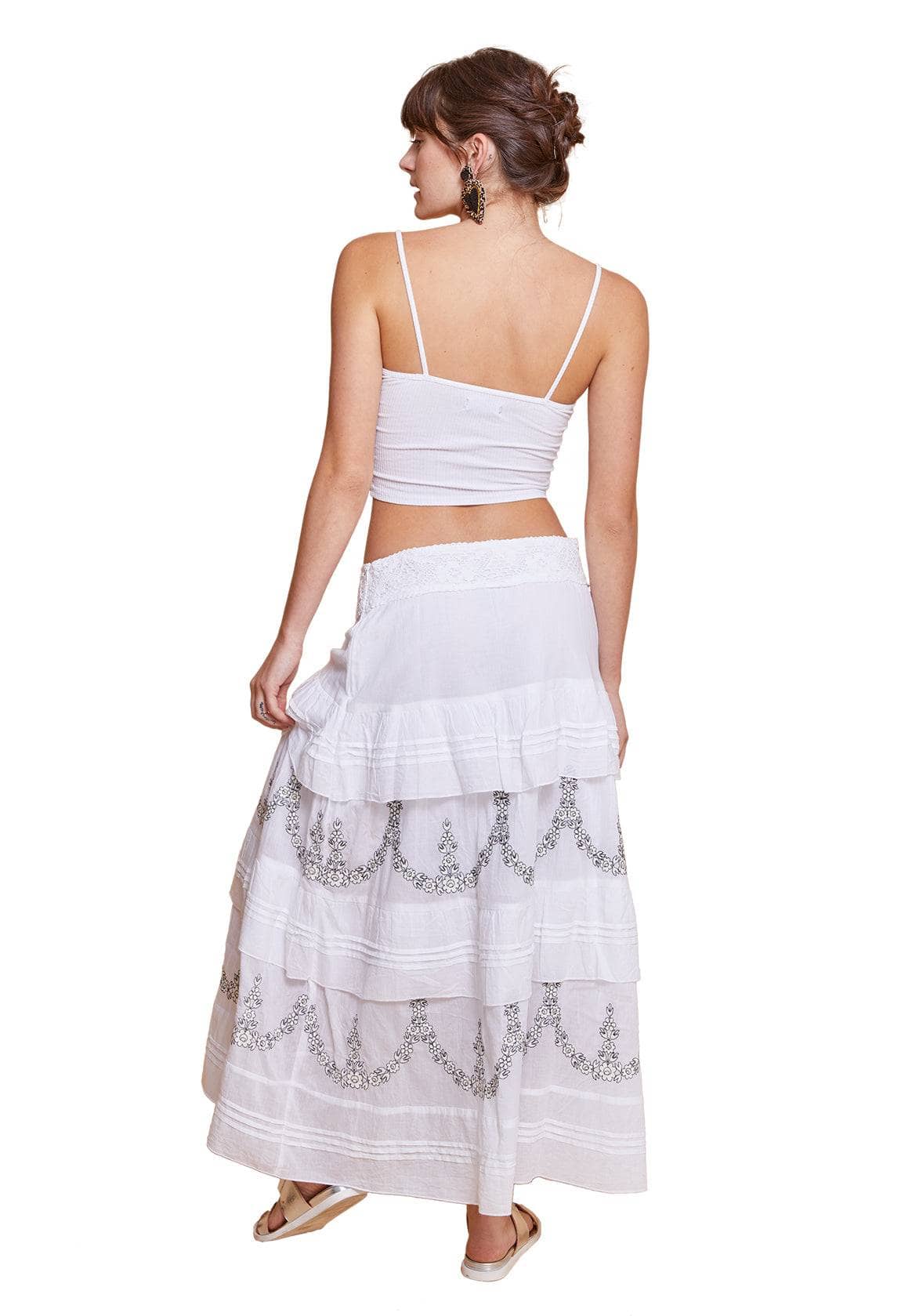 MARIANNE MAXI SKIRT WHITE