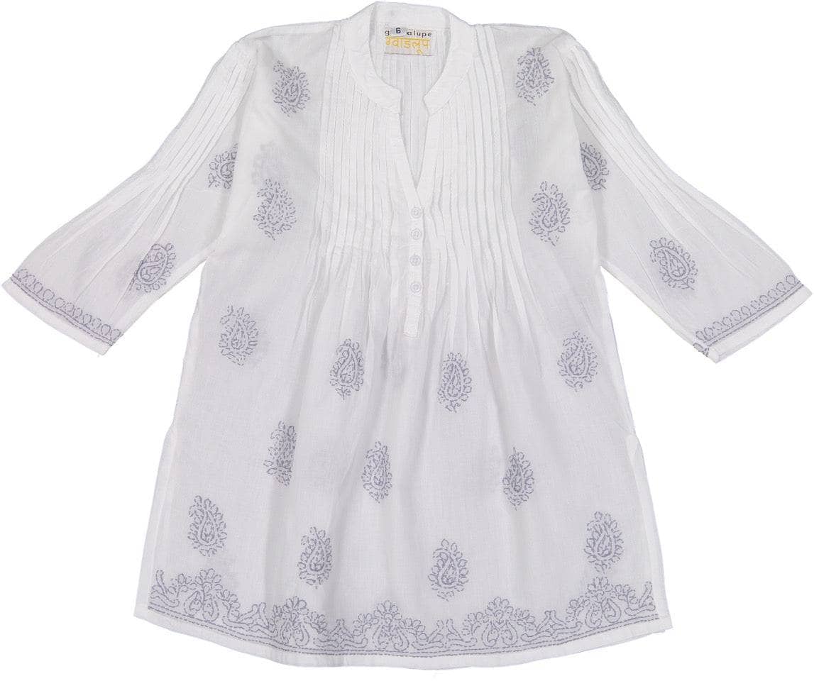 Margarita Pleatted Tunic - Grey