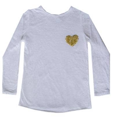 My Heart/Star Sequin Pocket Shirt