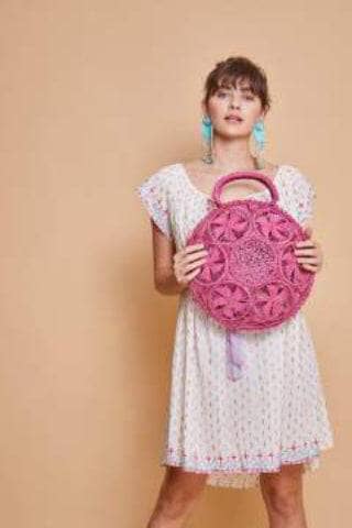 Galapagos Round Basket - Fuscia