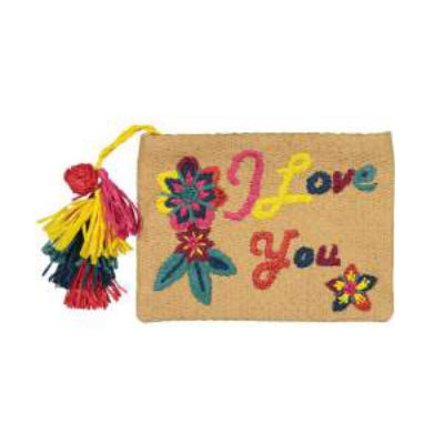 I love You Pouch - Natural / Multi