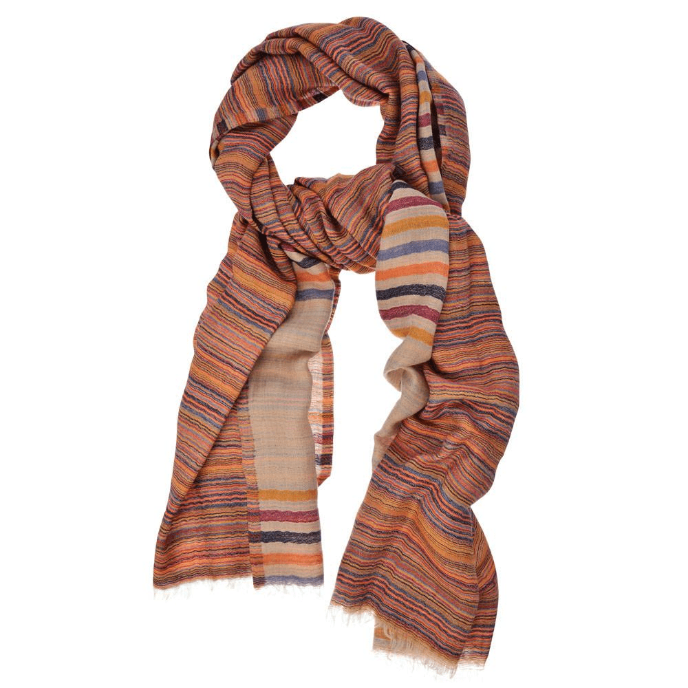 Kani Stripes Pashmina - Taupe