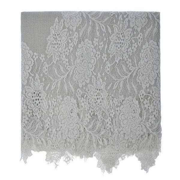 Malaga Lace Pashmina - Grey